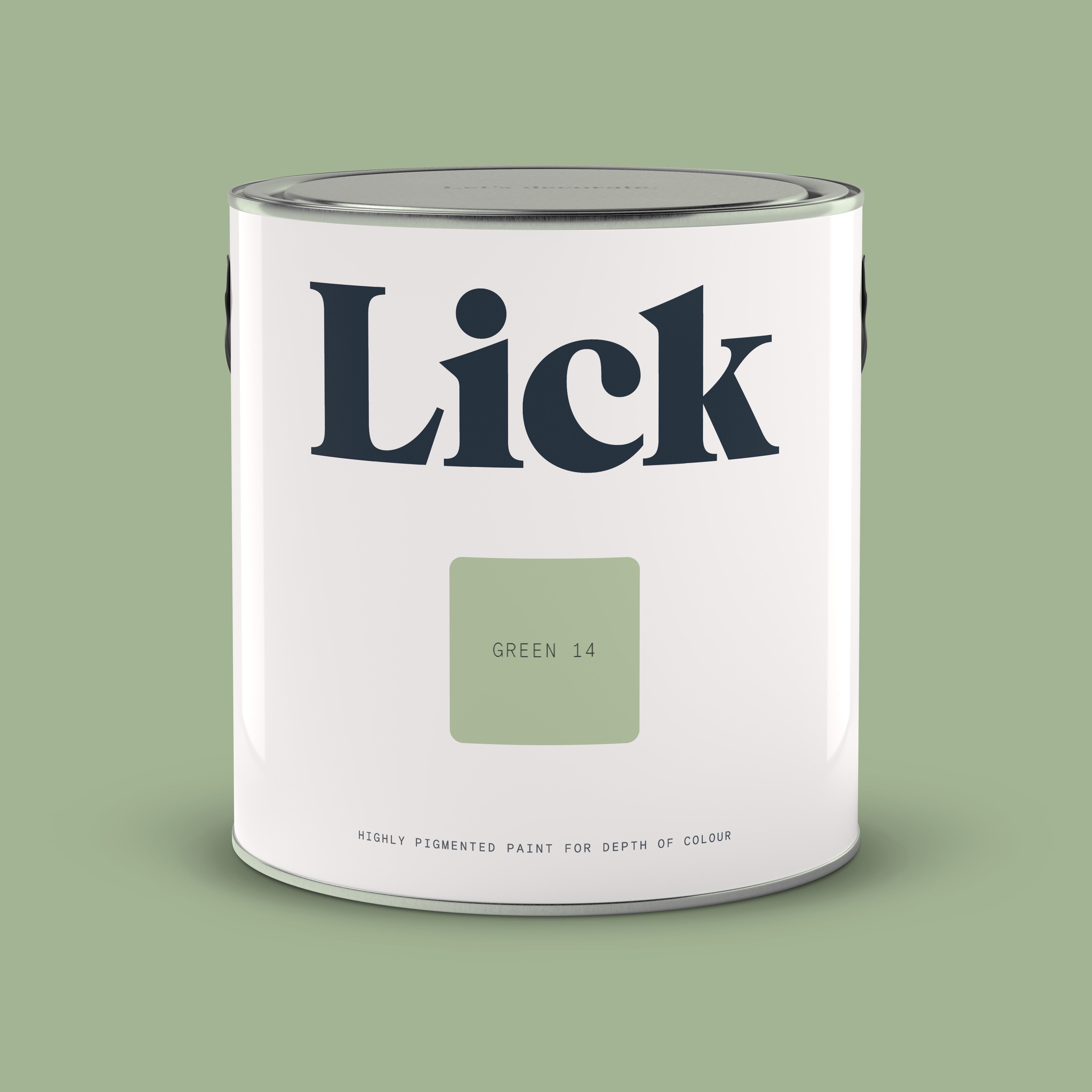 Lick Green 14 Matt Emulsion paint, 2.5L