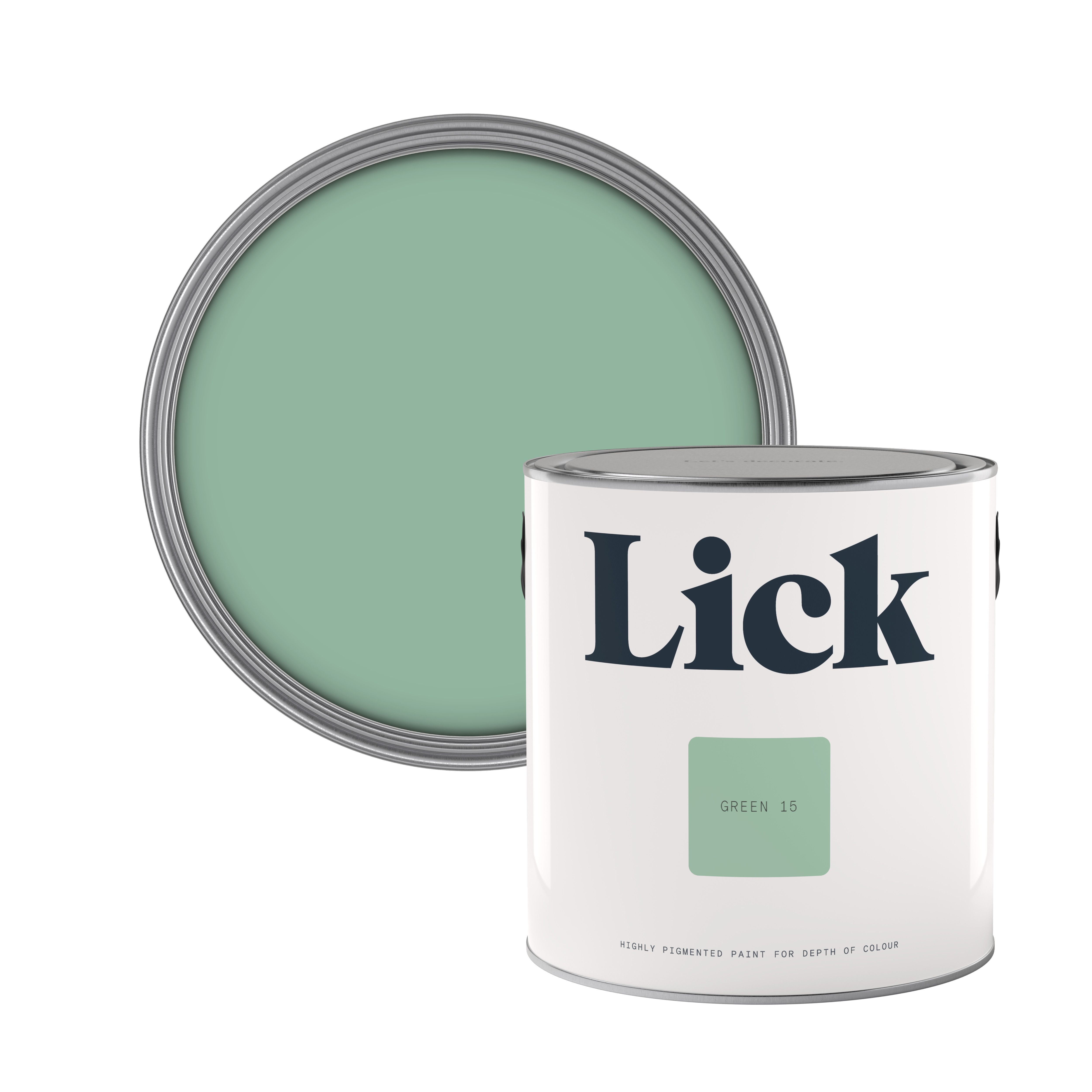 Lick Green 15 Matt Emulsion paint, 2.5L