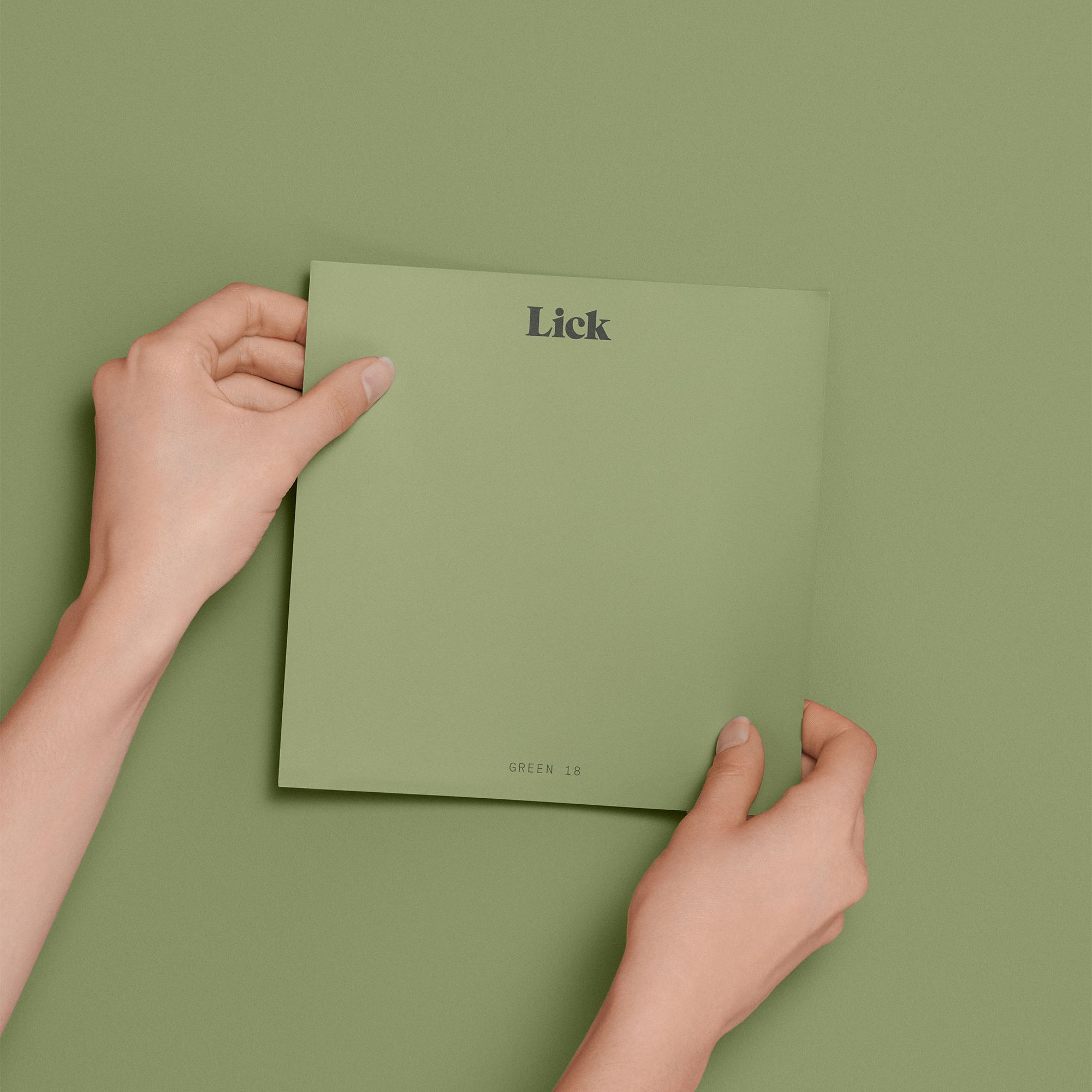 Lick Green 18 Peel & stick Tester