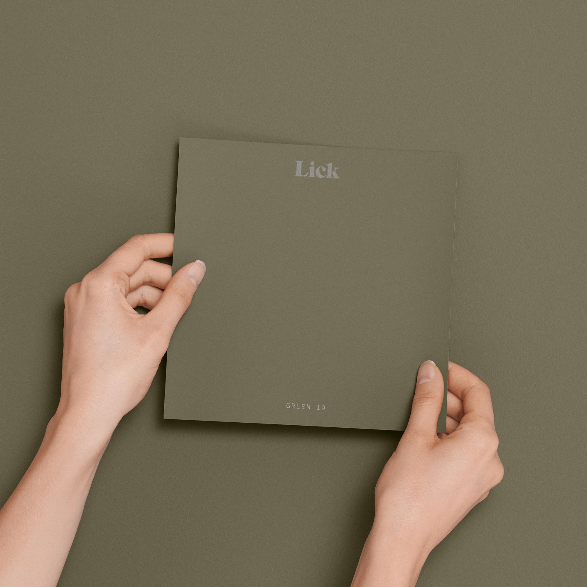 Lick Green 19 Peel & stick Tester