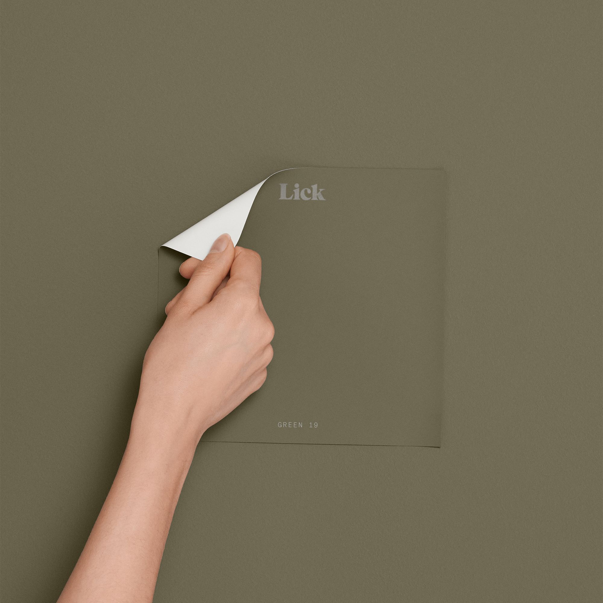 Lick Green 19 Peel & stick Tester