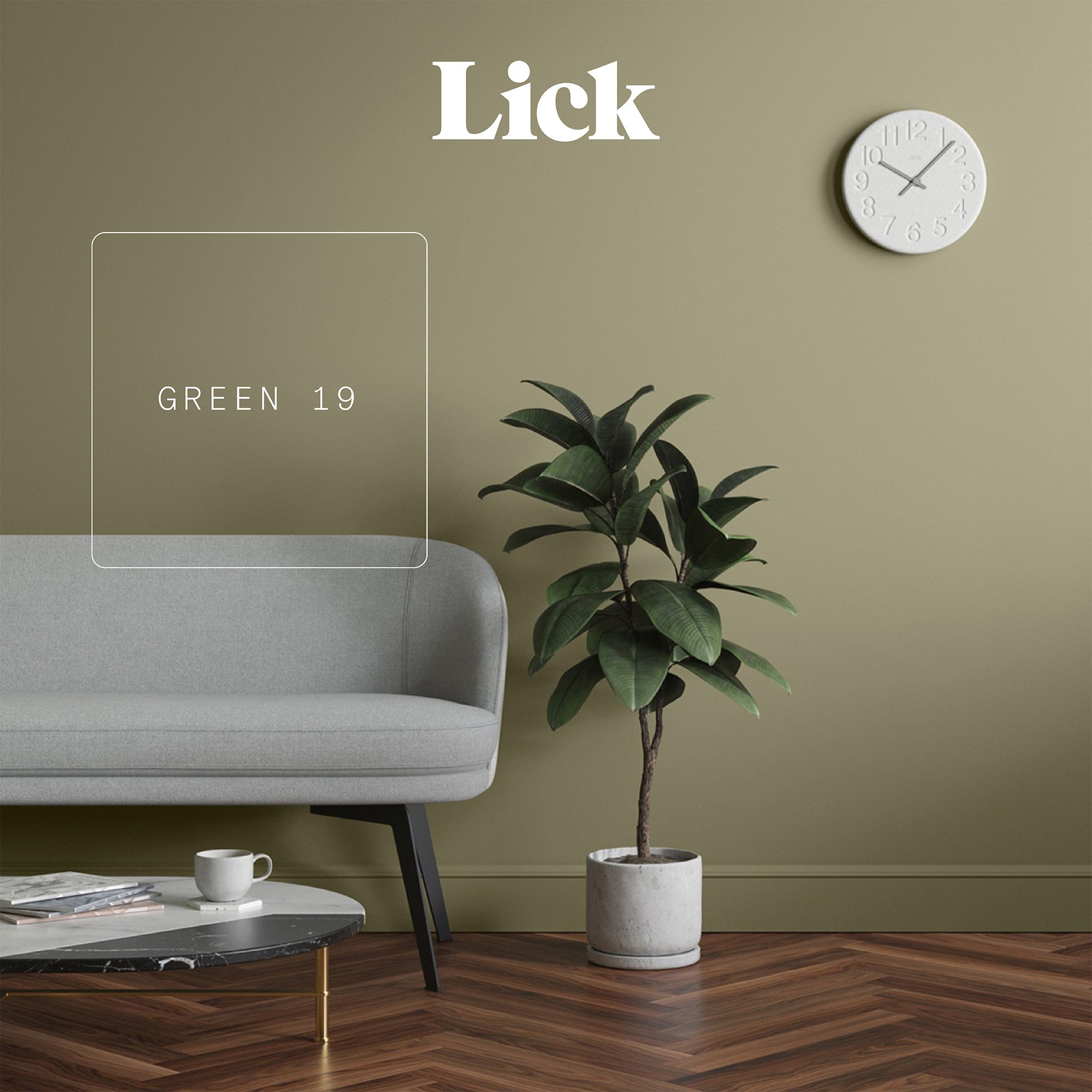 Lick Green 19 Peel & stick Tester