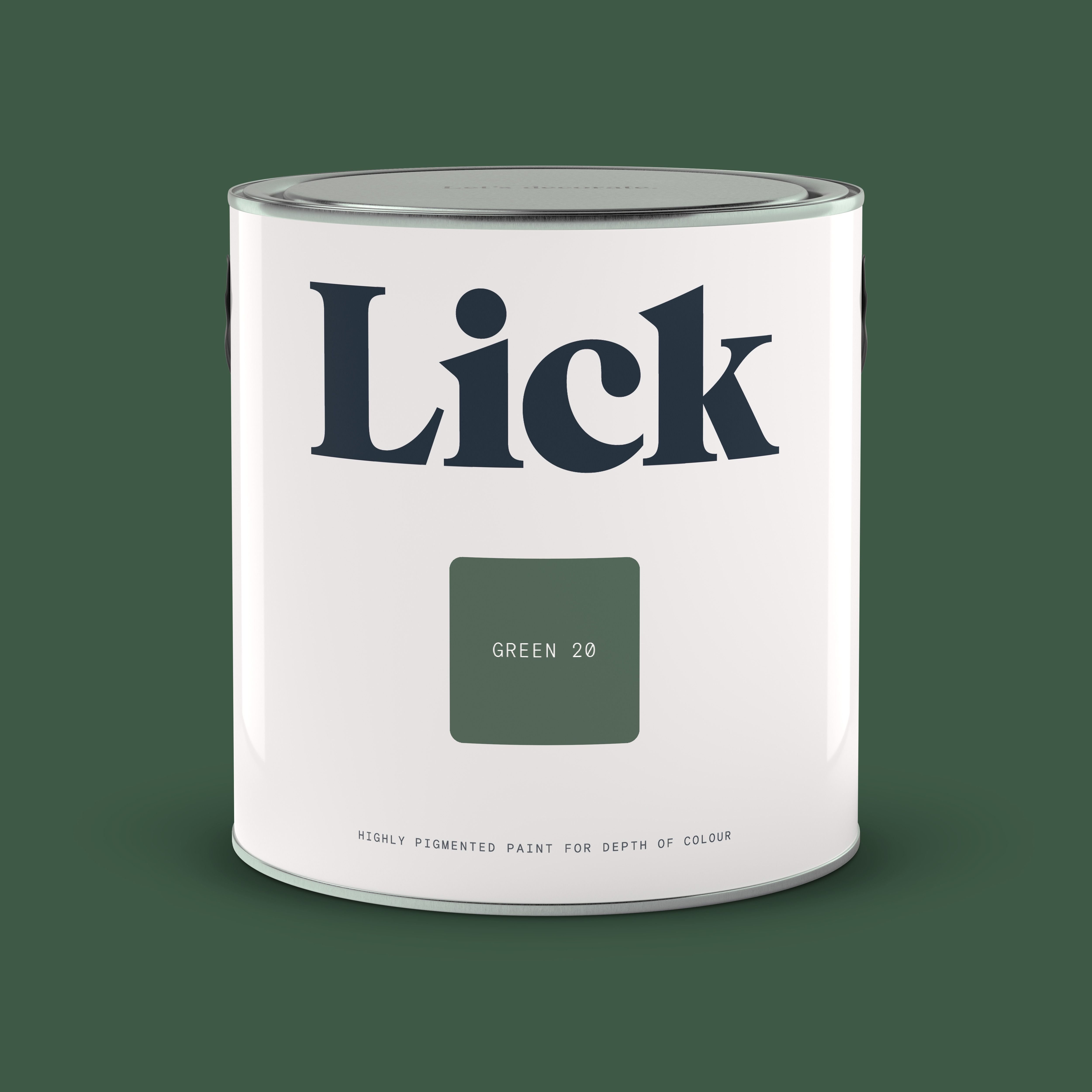Lick Green 20 Matt Emulsion paint, 2.5L