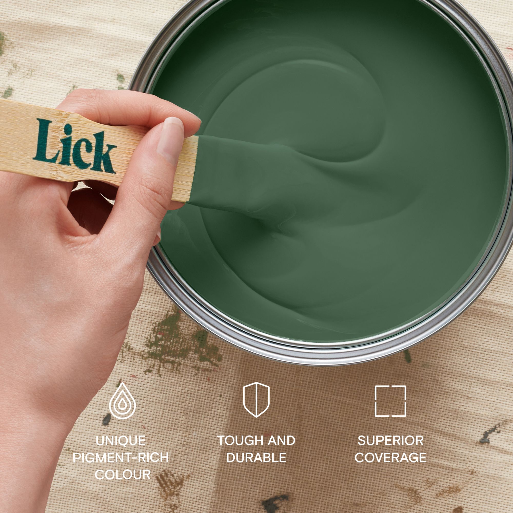 Lick Green 20 Matt Emulsion paint, 2.5L
