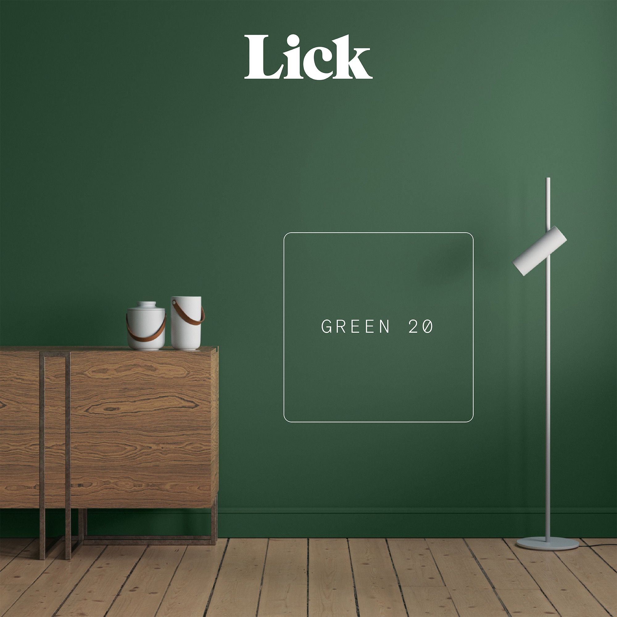 Lick Green 20 Matt Emulsion paint, 2.5L