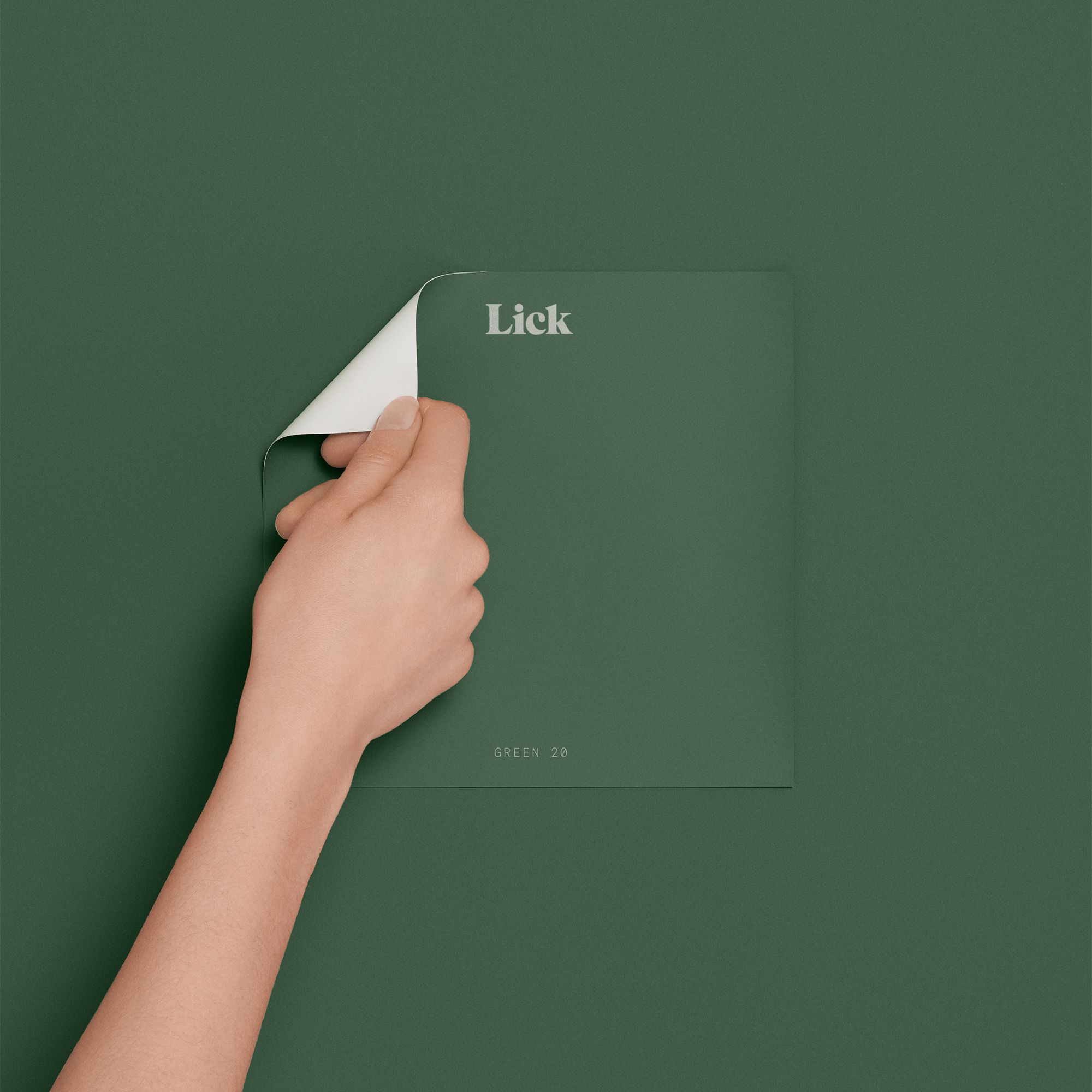 Lick Green 20 Peel & stick Tester