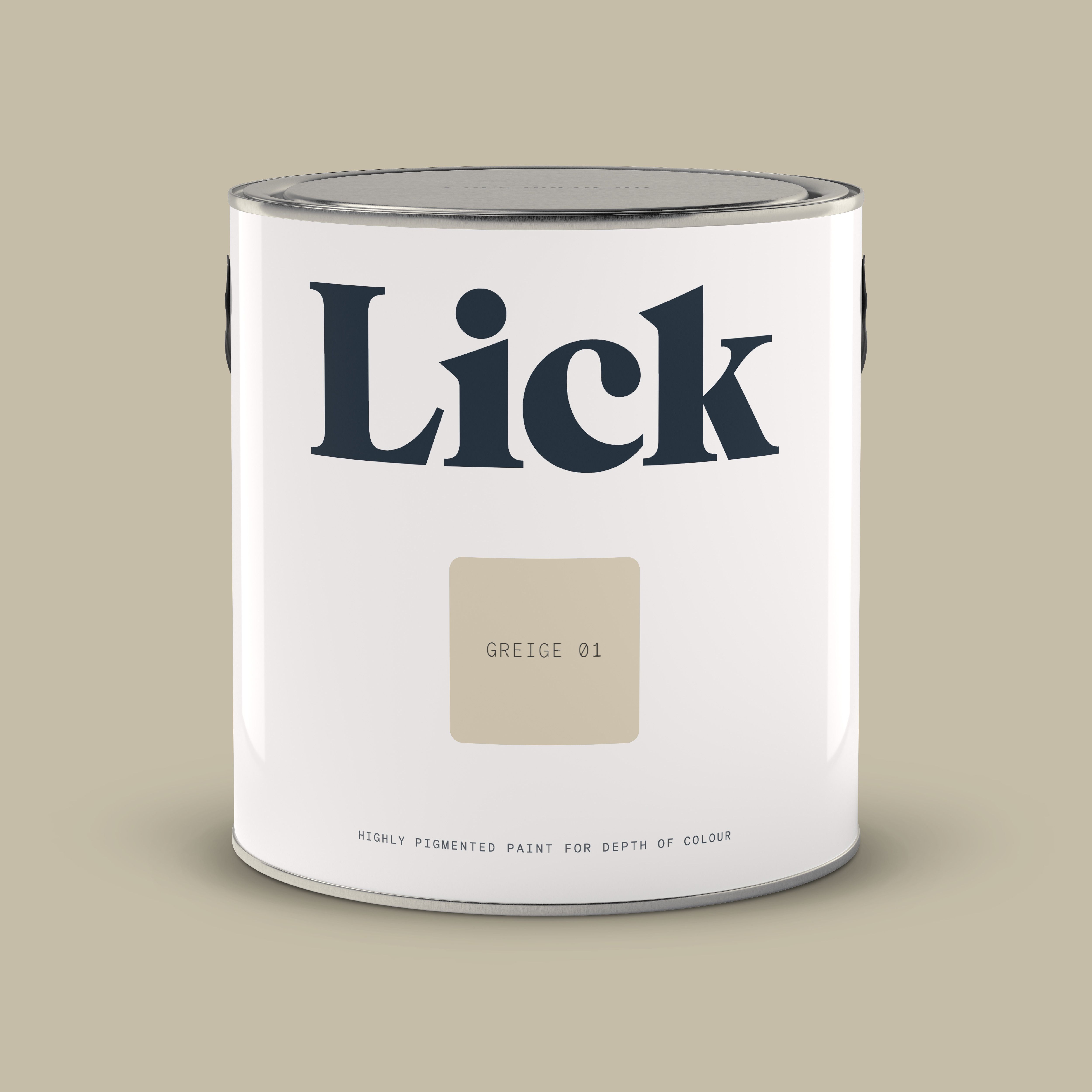 Lick Greige 01 Matt Emulsion paint, 2.5L