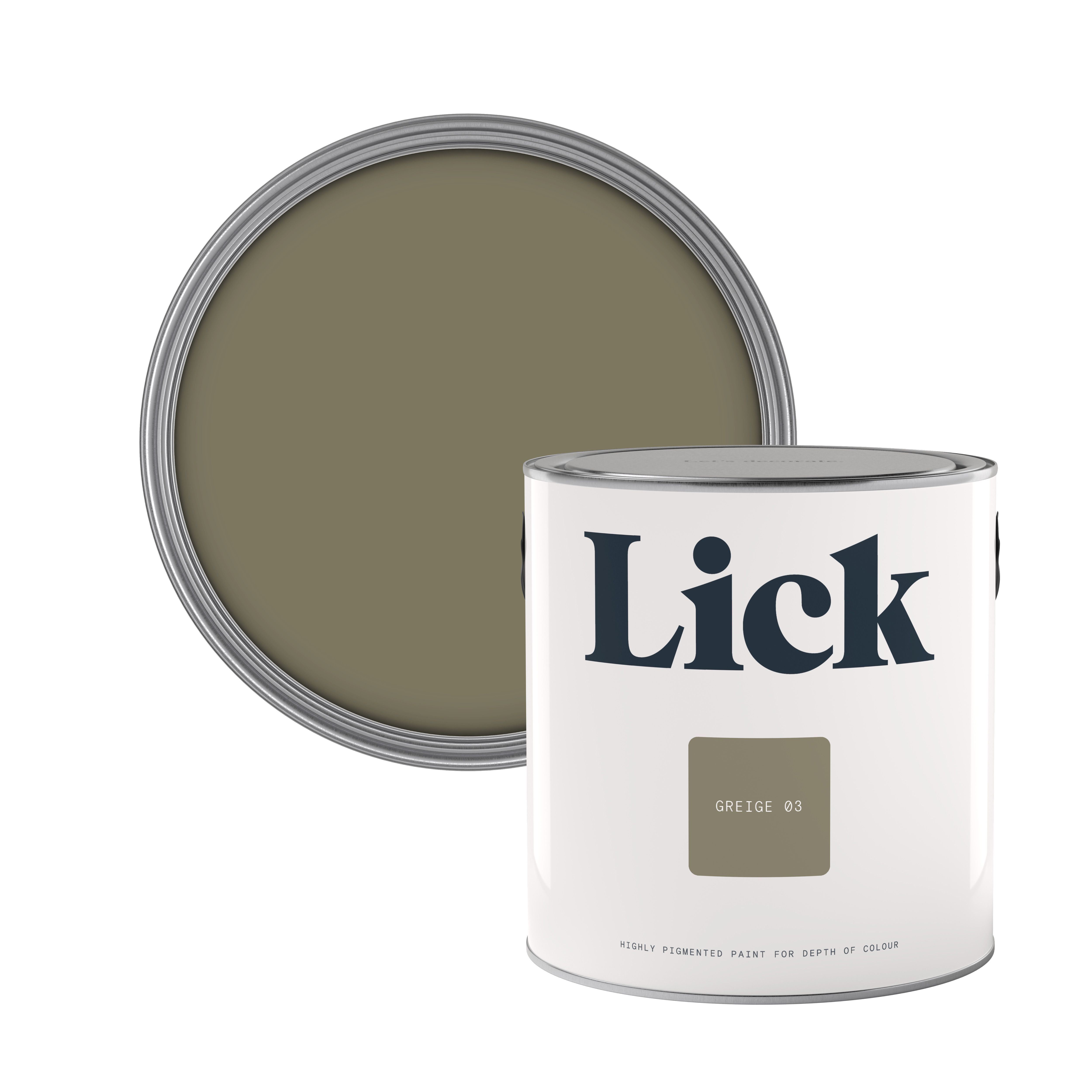 Lick Greige 03 Matt Emulsion paint, 2.5L