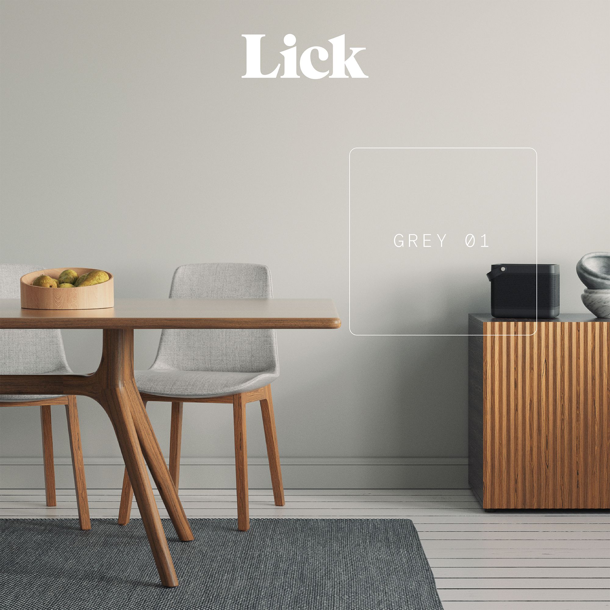 Lick Grey 01 Matt Emulsion paint, 2.5L