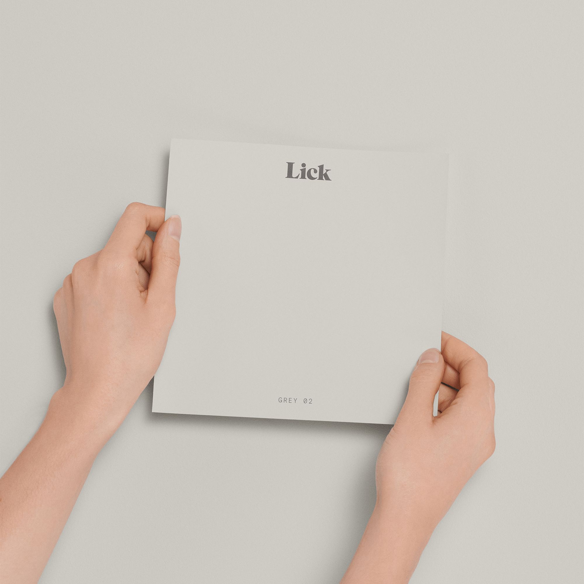 Lick Grey 02 Peel & stick Tester