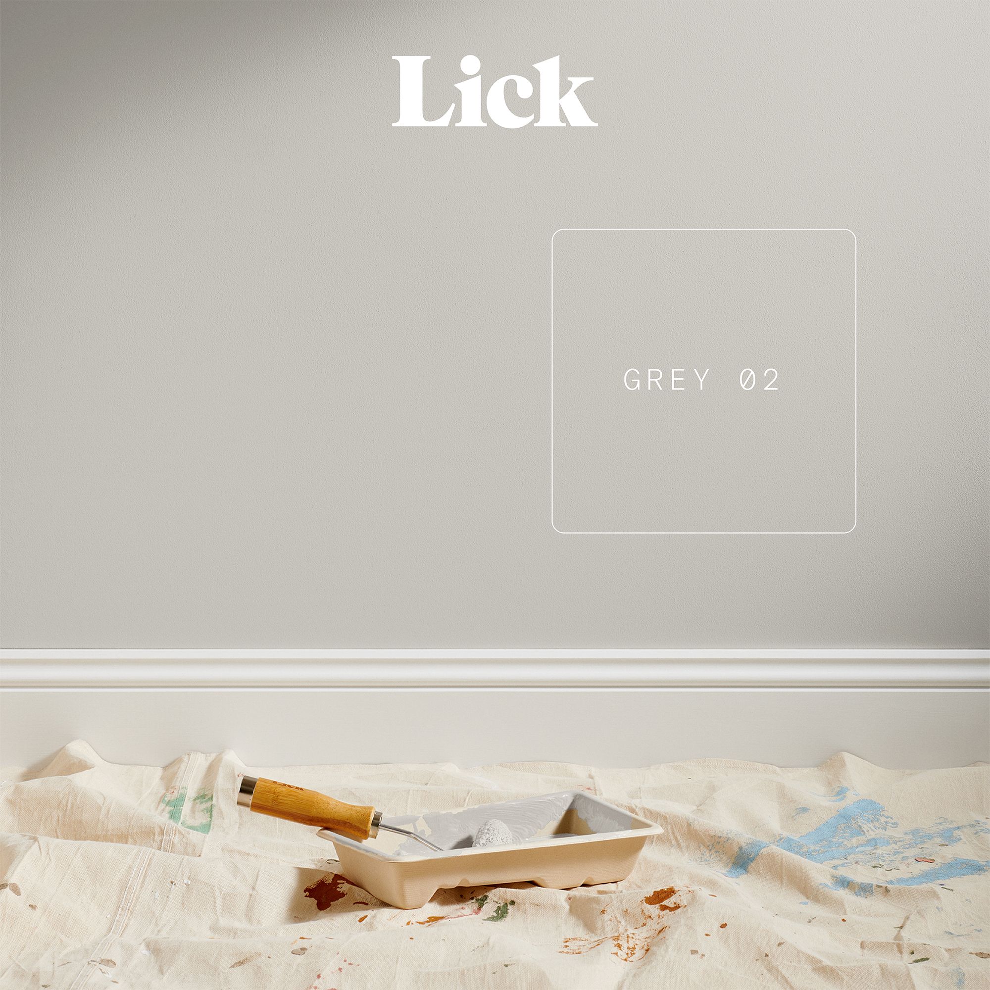 Lick Grey 02 Peel & stick Tester
