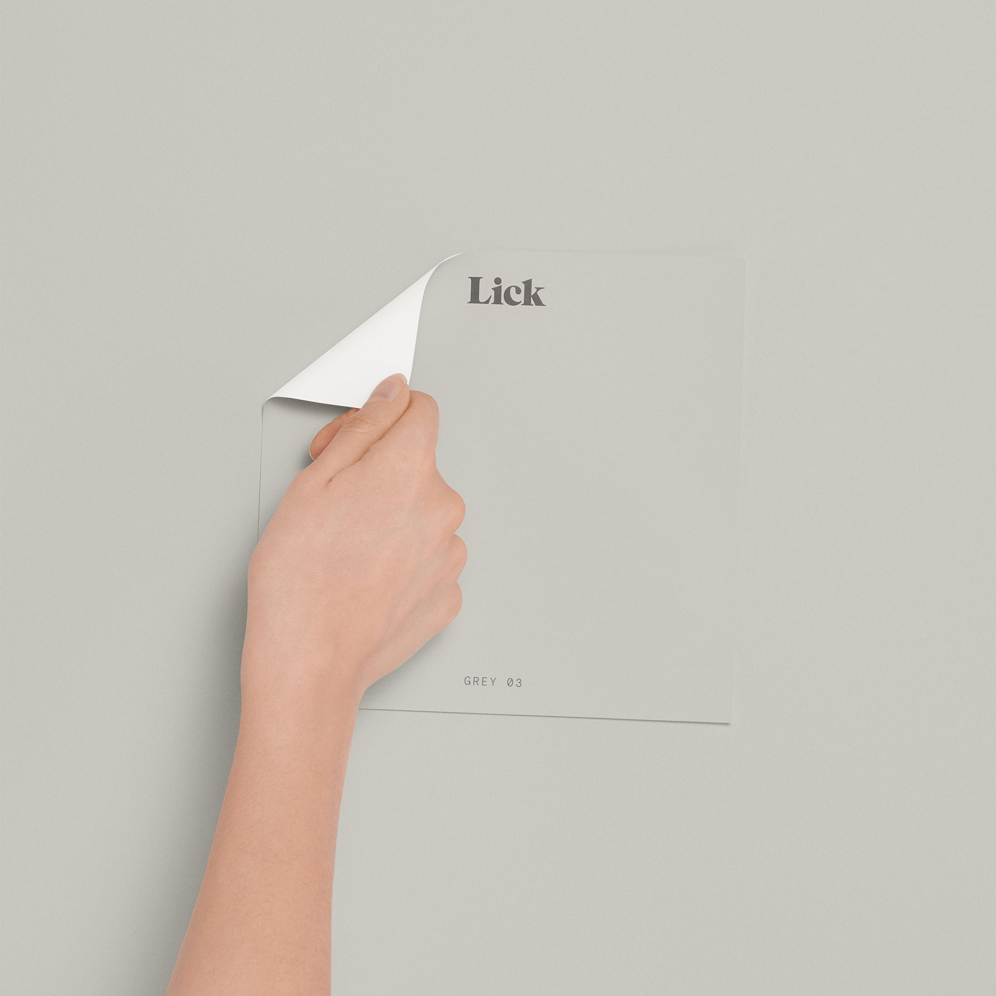 Lick Grey 03 Peel & stick Tester