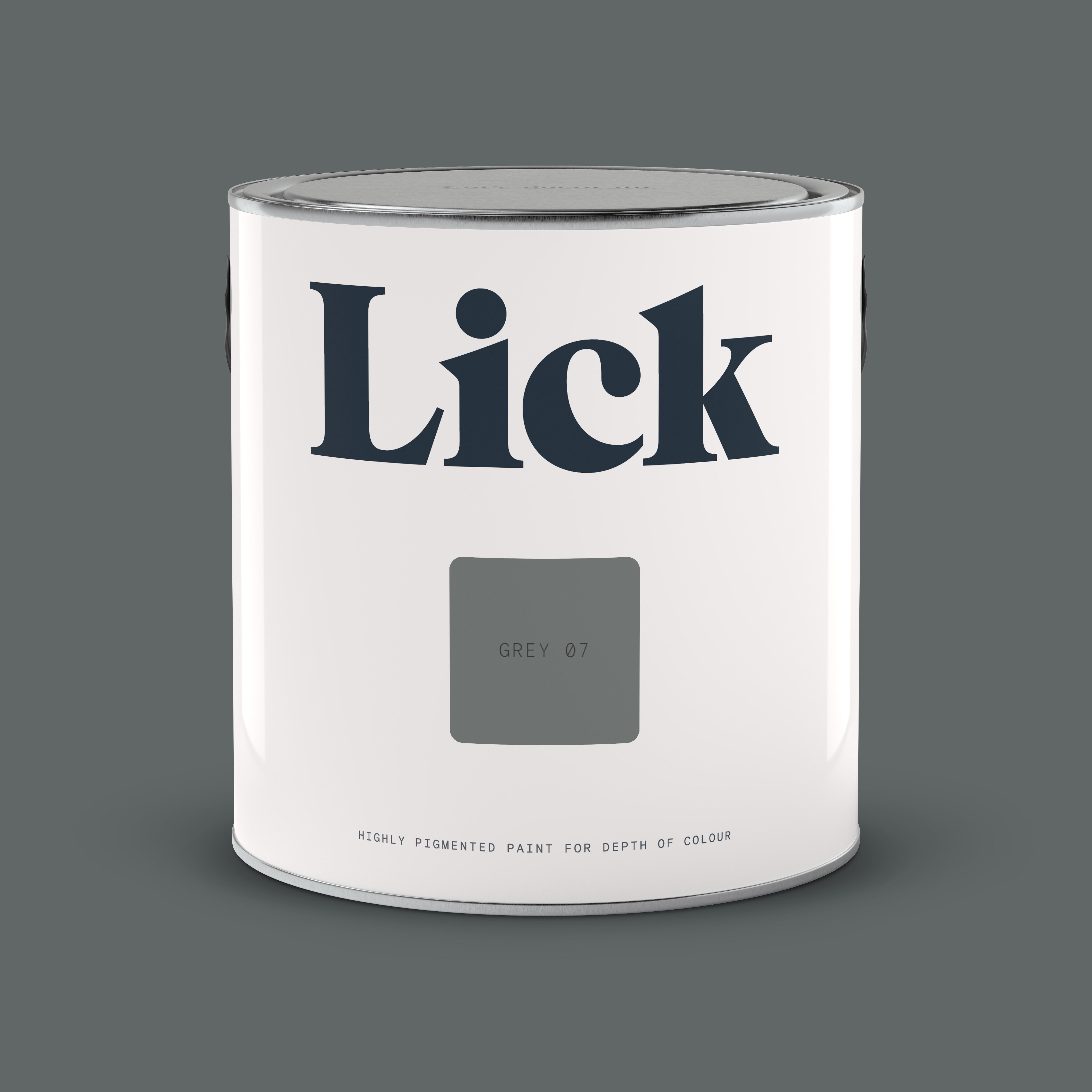 Lick Grey 07 Matt Emulsion paint, 2.5L