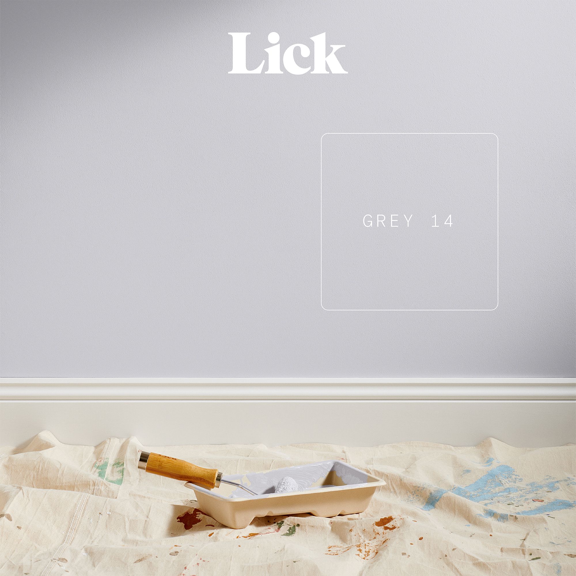 Lick Grey 14 Matt Emulsion paint, 2.5L