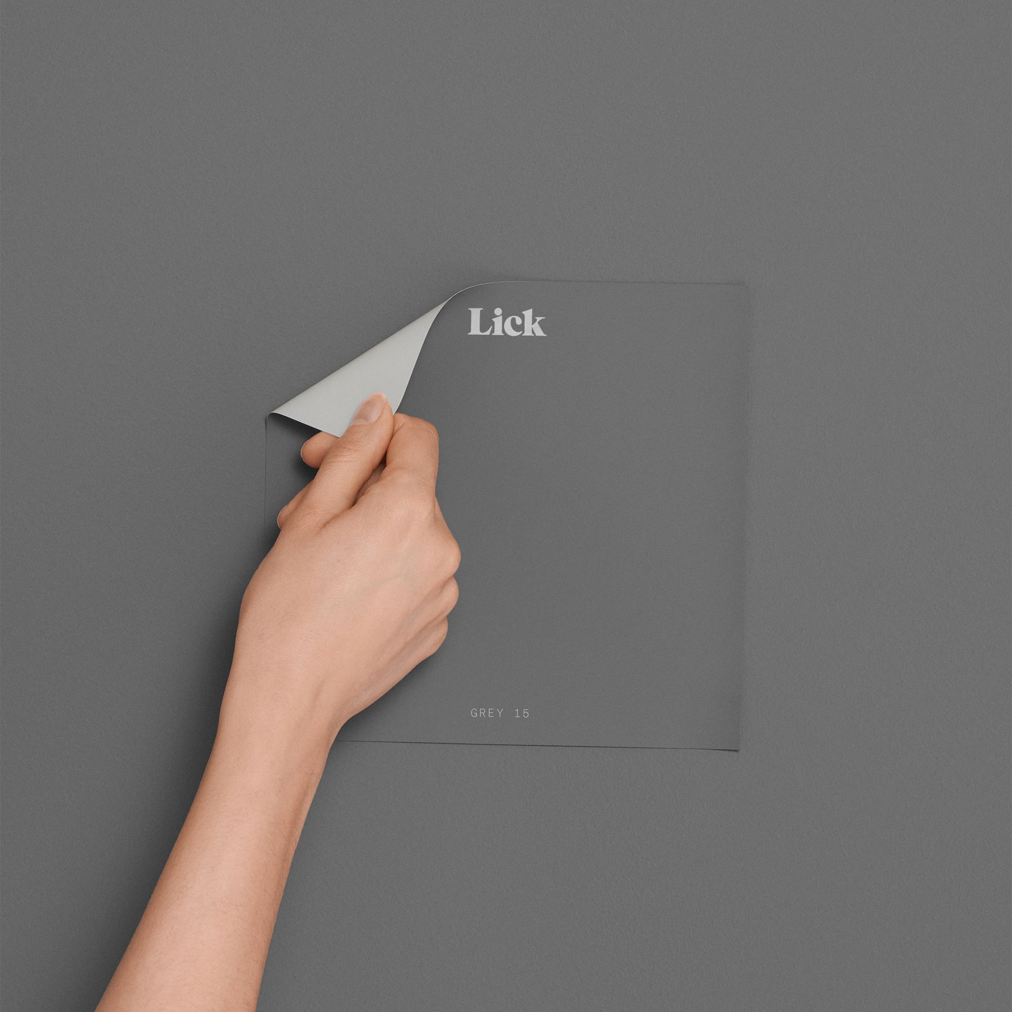 Lick Grey 15 Peel & stick Tester