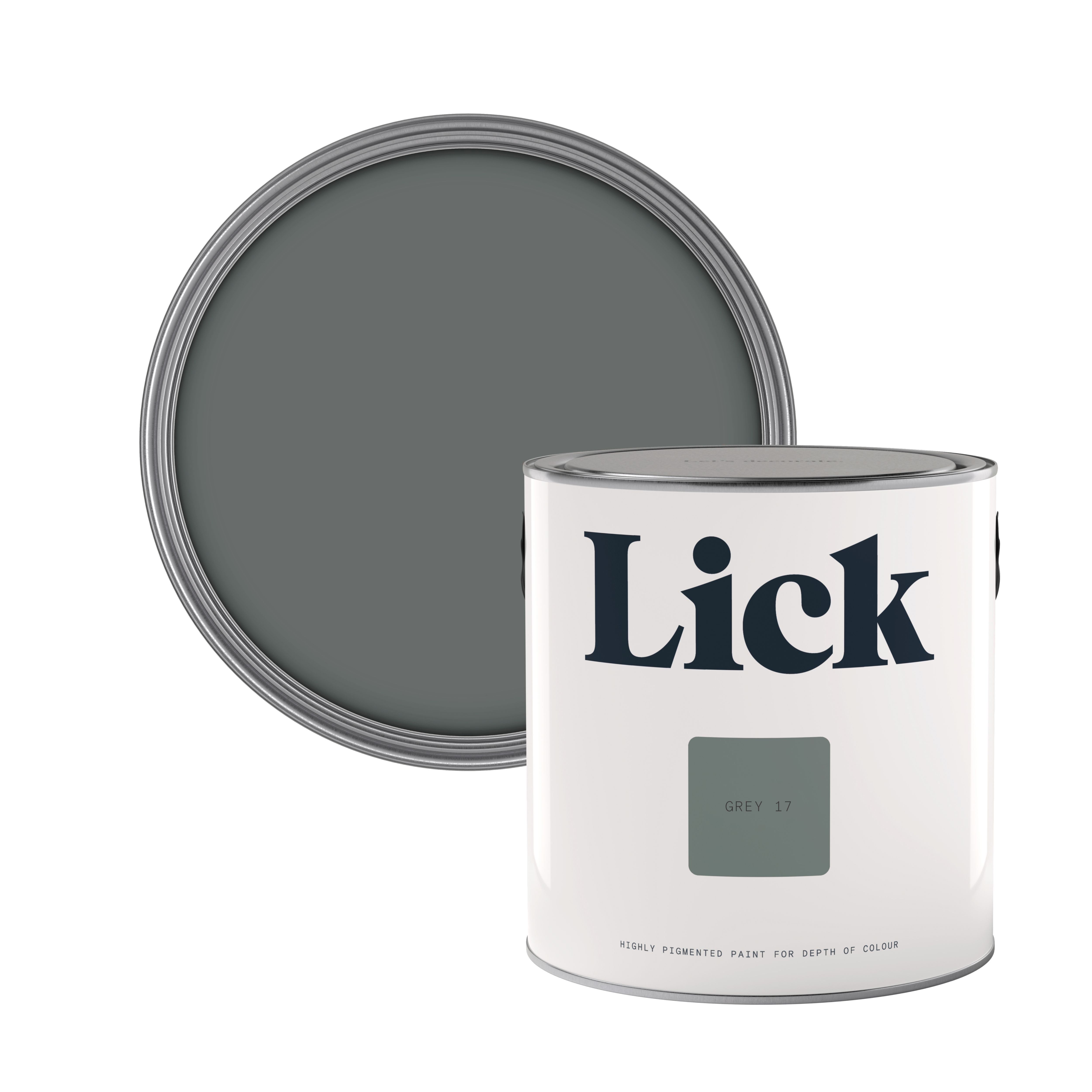 Lick Grey 17 Matt Emulsion paint, 2.5L
