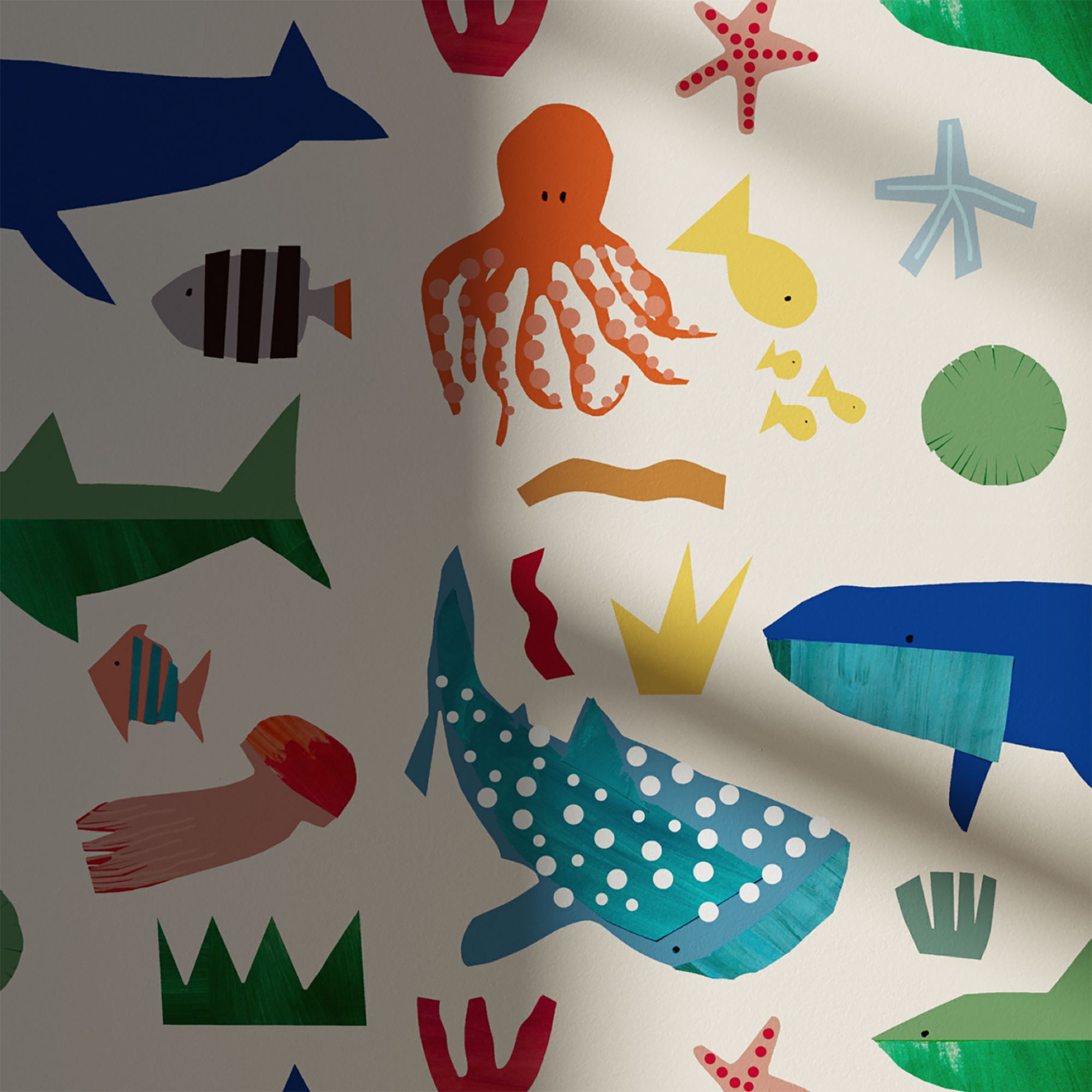 Lick Multicolour Marine 02 Textured Wallpaper Sample
