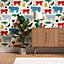 Lick Multicolour Safari 02 Textured Wallpaper