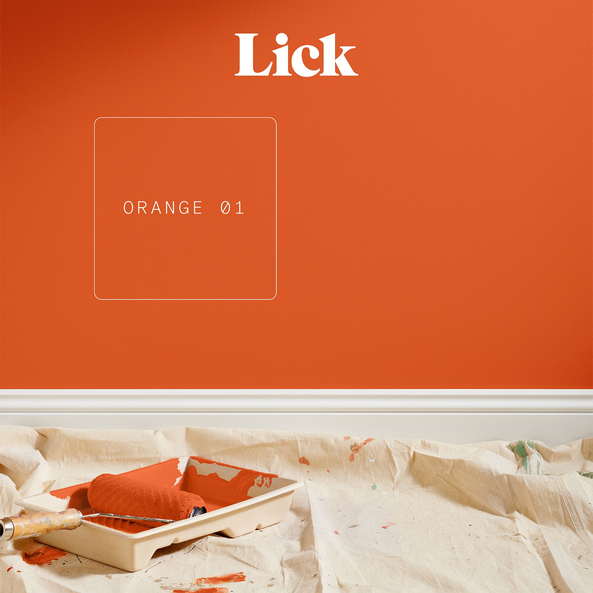 Lick Orange 01 Matt Emulsion paint, 2.5L