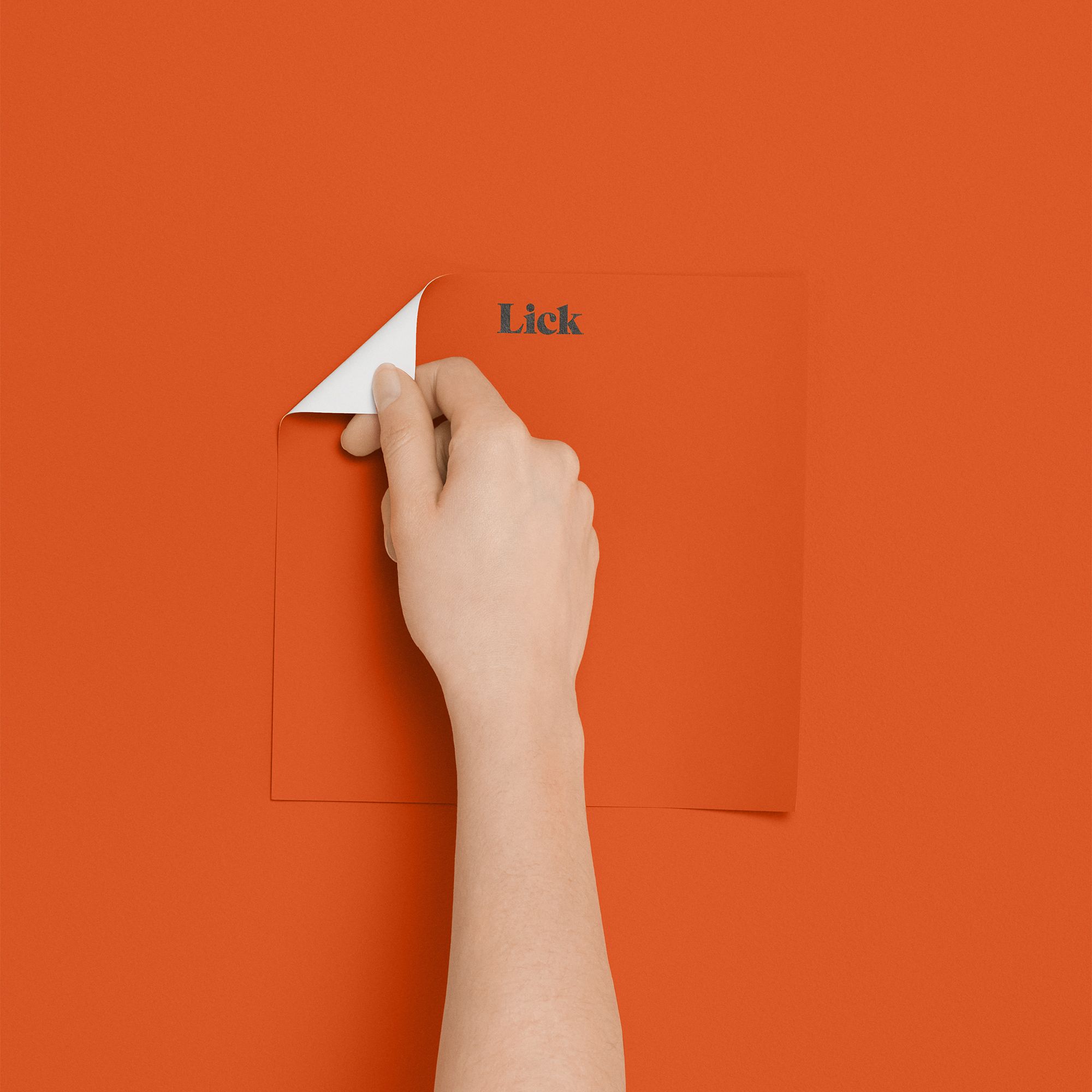 Lick Orange 01 Peel & stick Tester