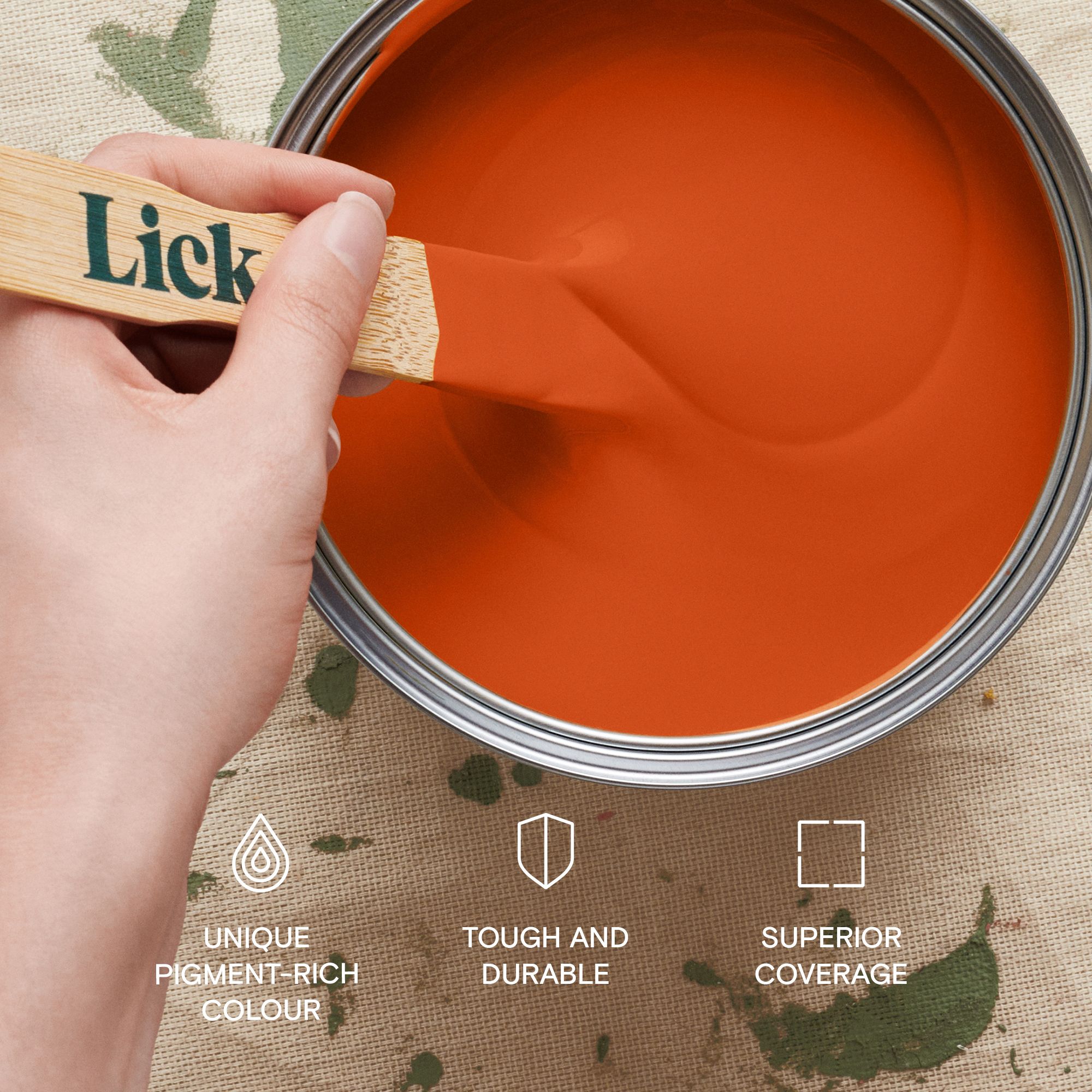 Lick Orange 01 Peel & stick Tester