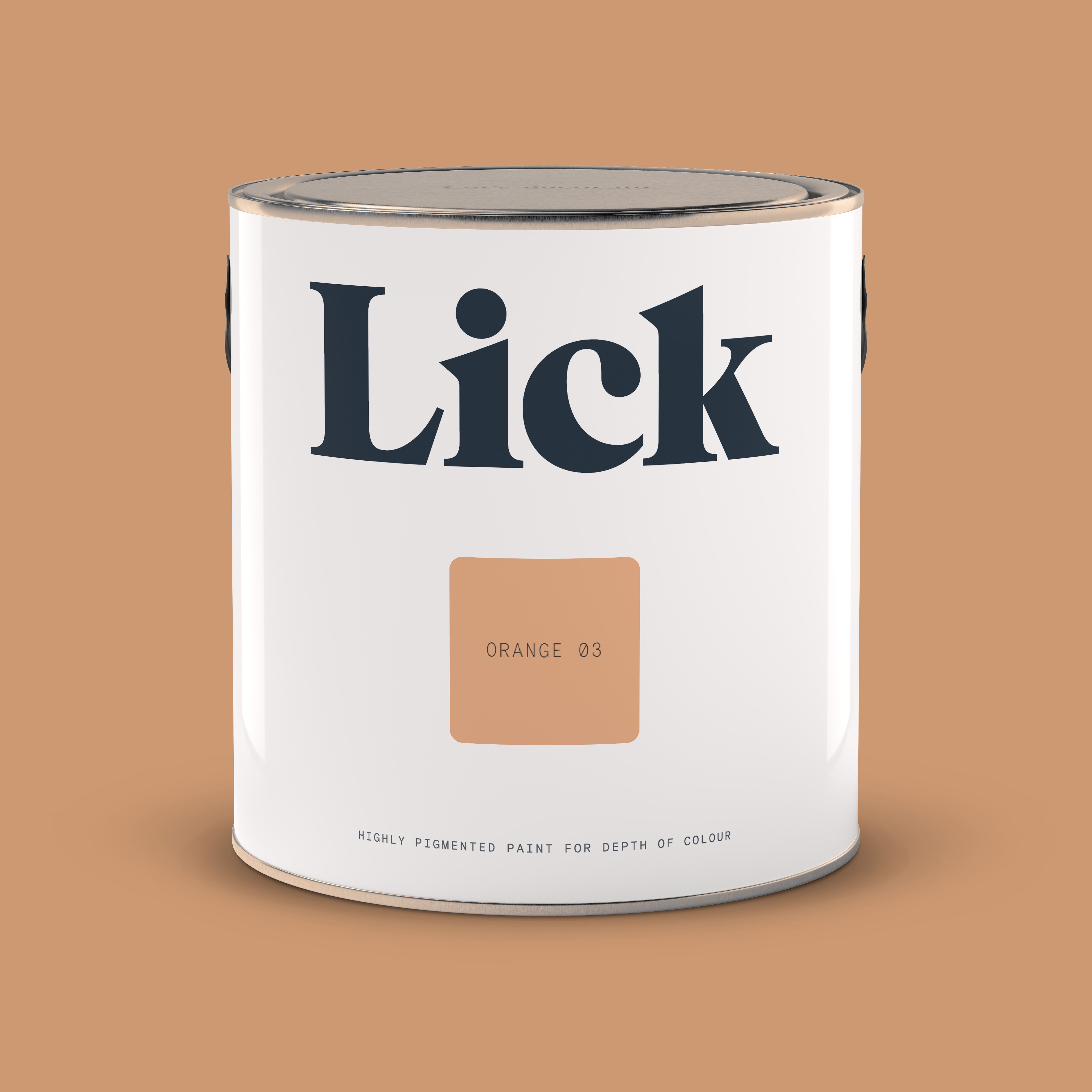 Lick Orange 03 Matt Emulsion paint, 2.5L