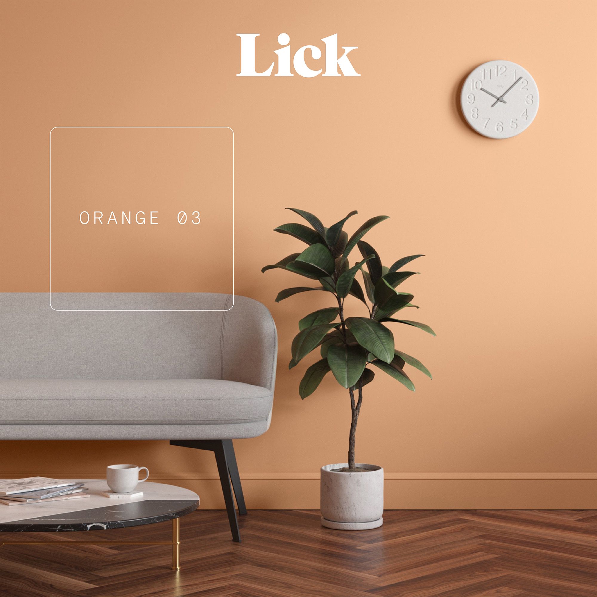 Lick Orange 03 Peel & stick Tester