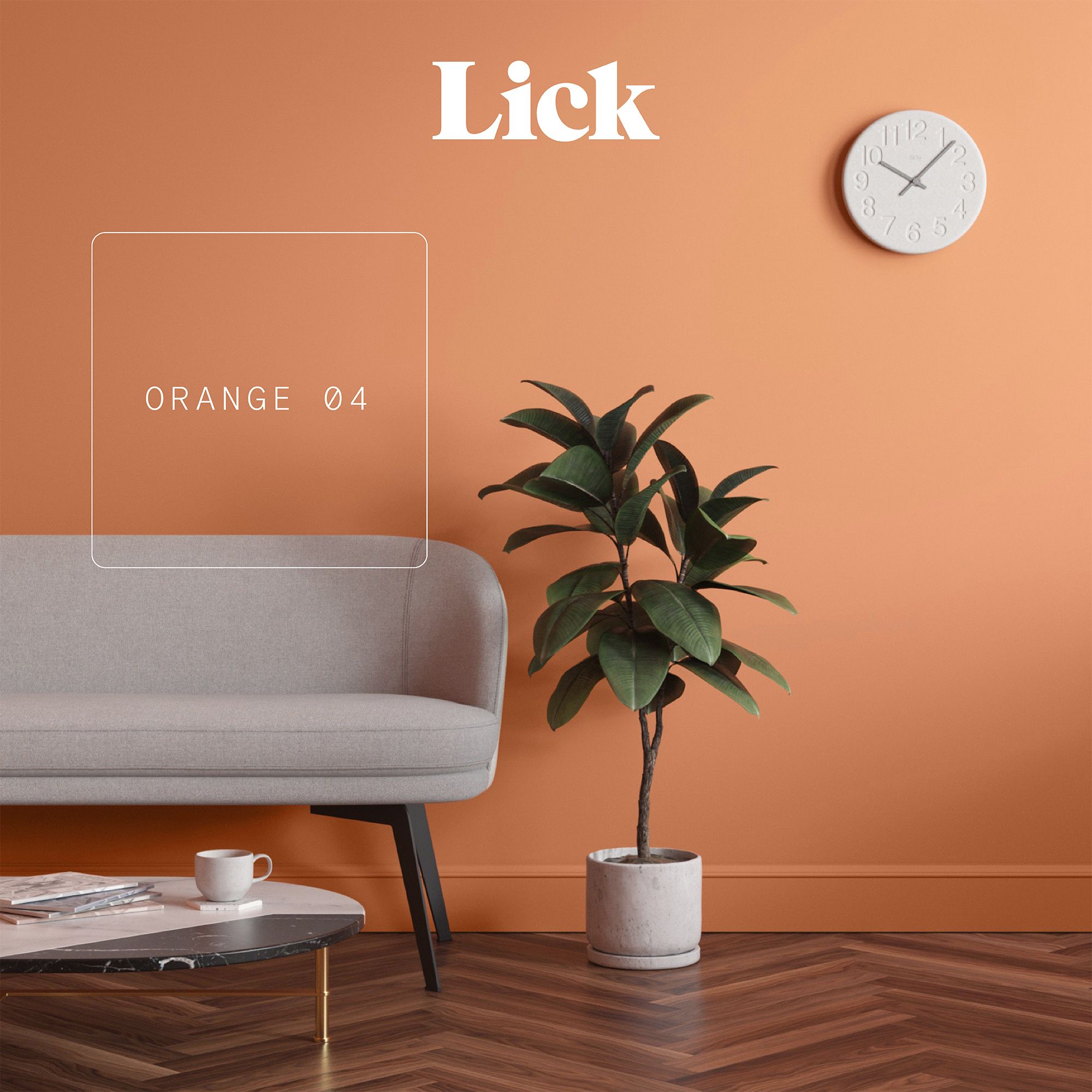 Lick Orange 04 Peel & stick Tester
