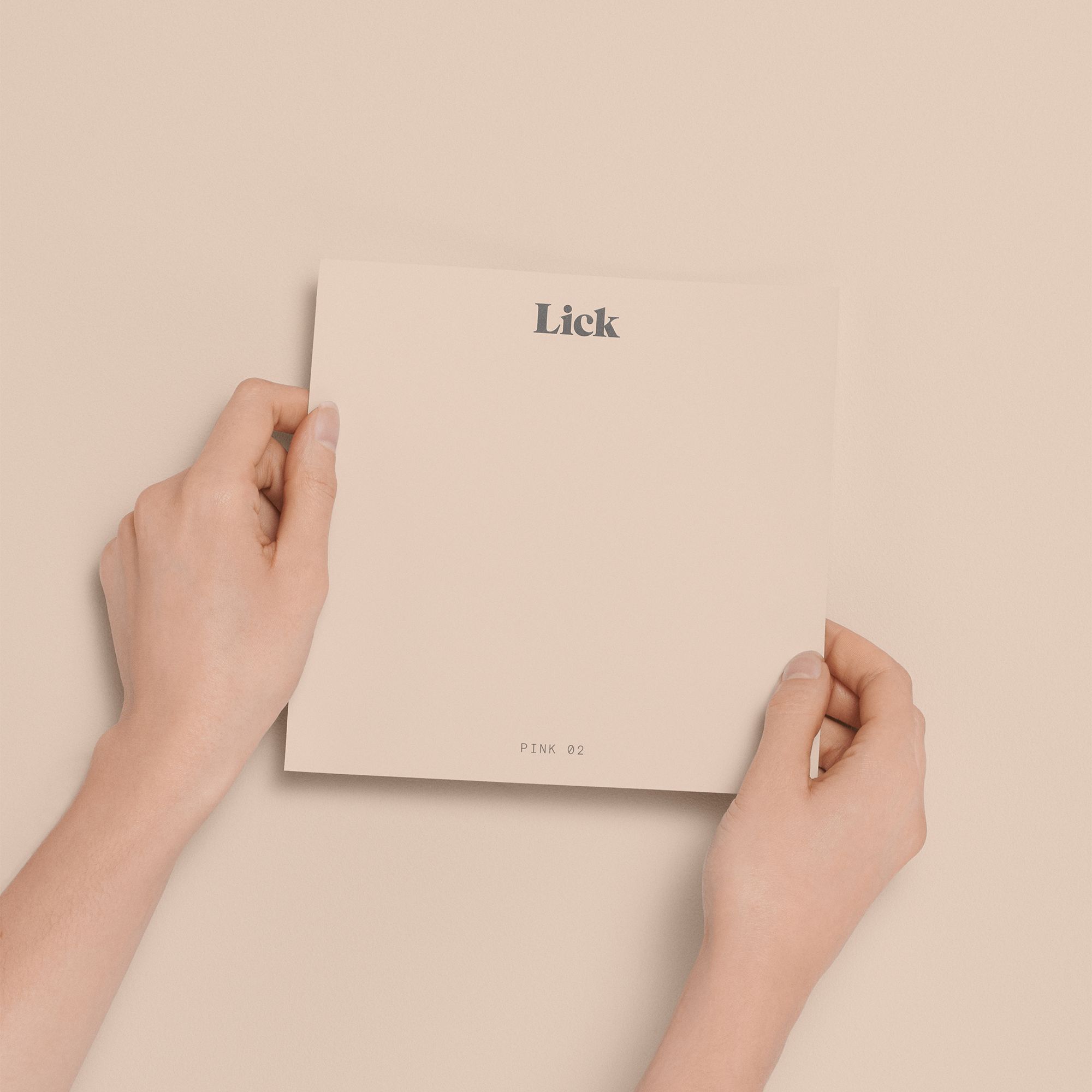 Lick Pink 02 Peel & stick Tester