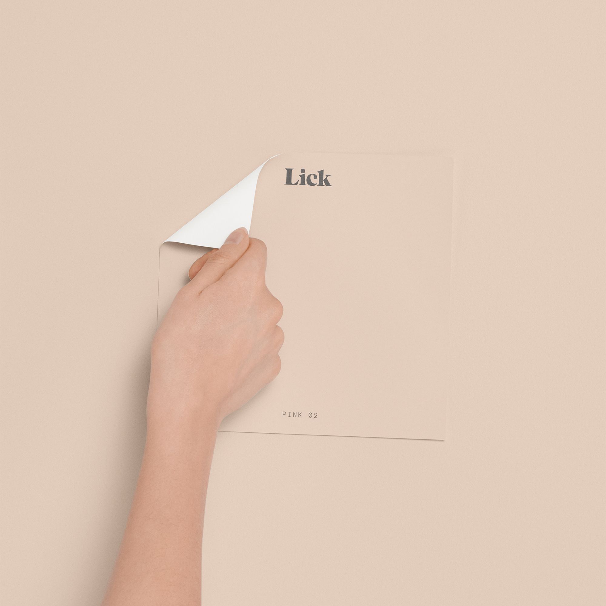 Lick Pink 02 Peel & stick Tester