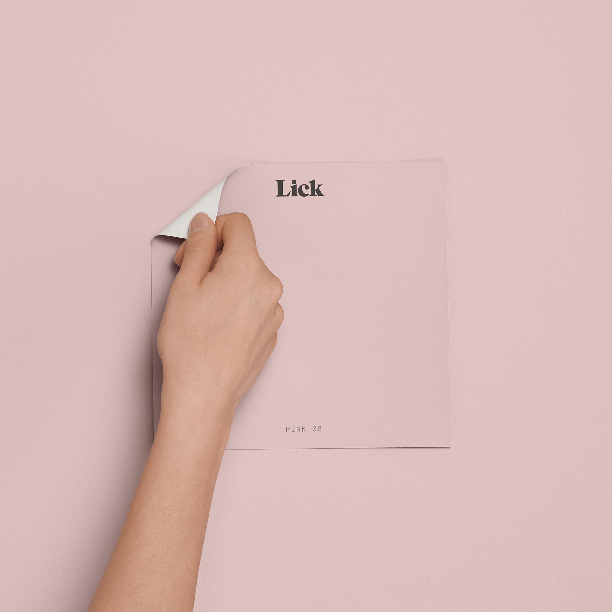 Lick Pink 03 Peel & stick Tester