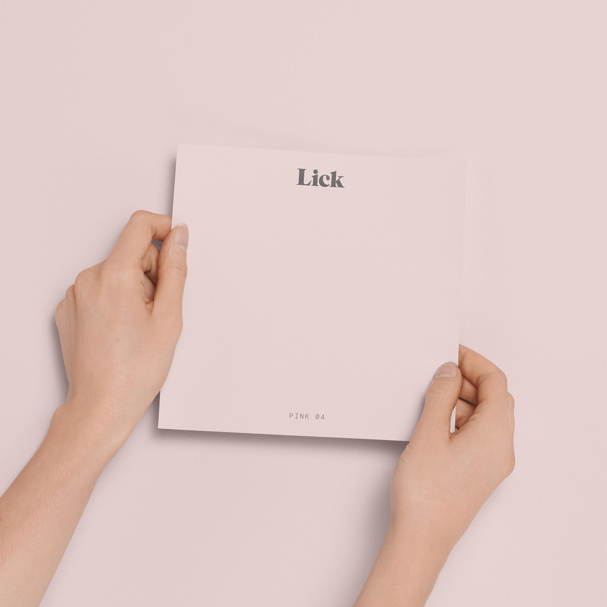 Lick Pink 04 Peel & stick Tester