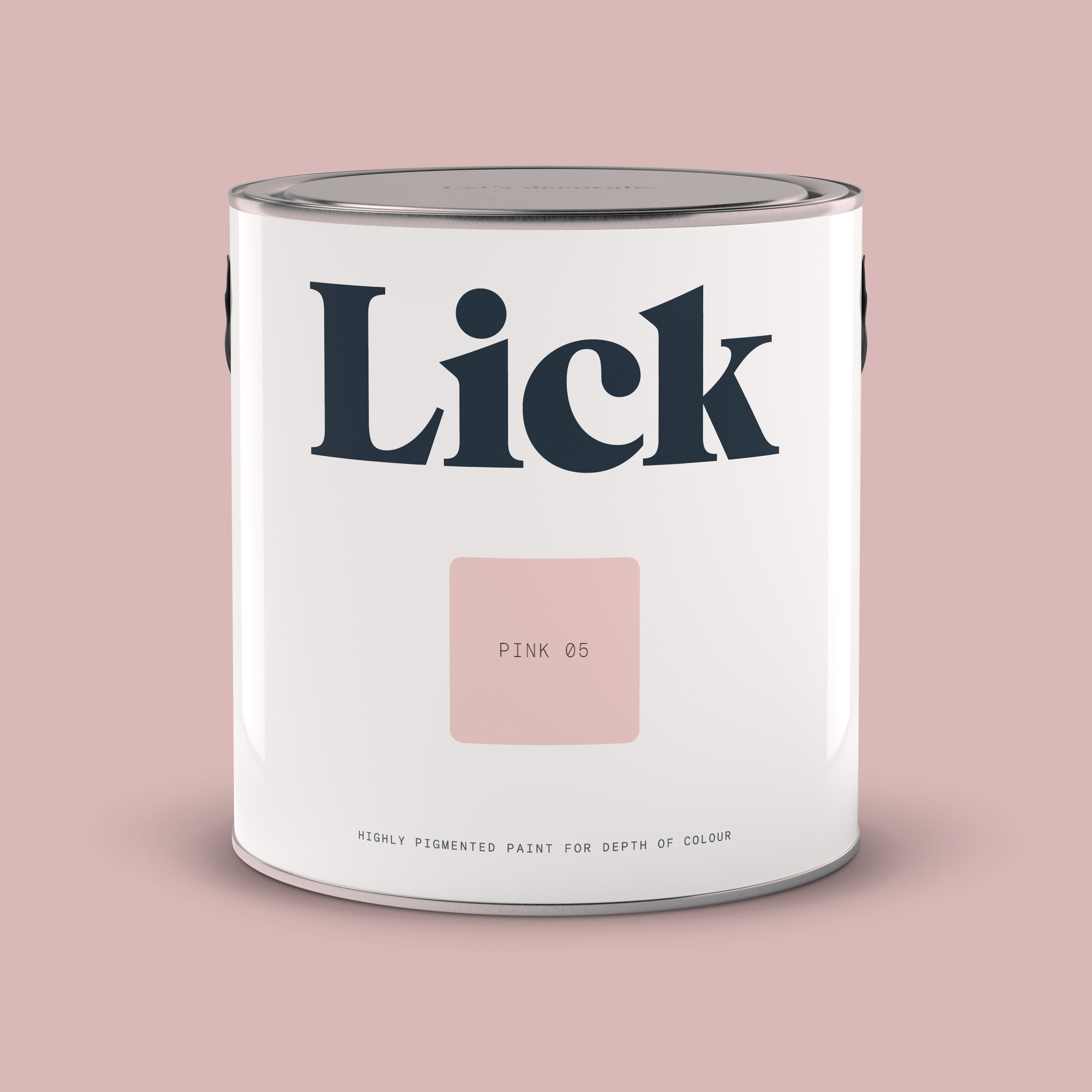 Lick Pink 05 Eggshell Emulsion paint, 2.5L
