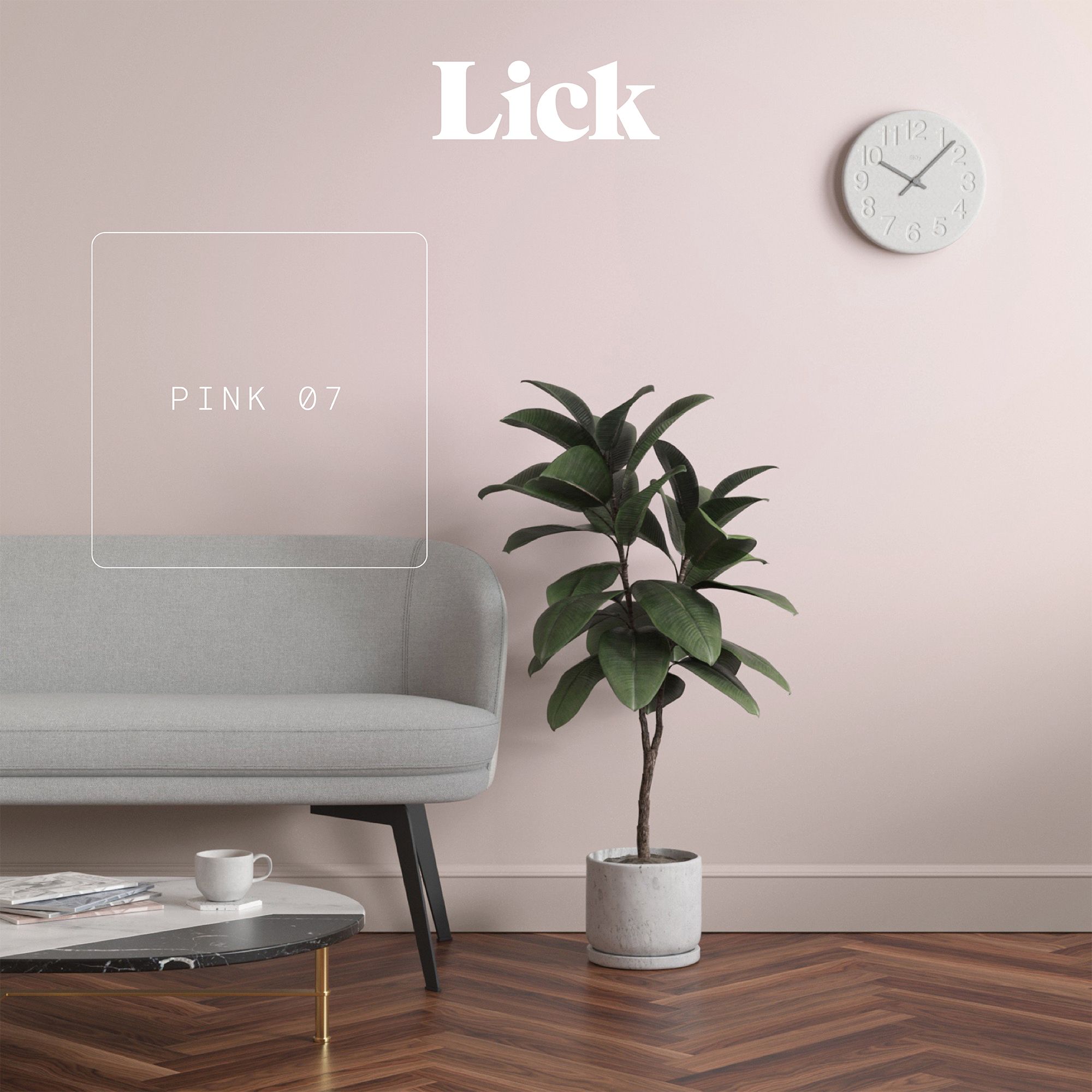 Lick Pink 07 Peel & stick Tester
