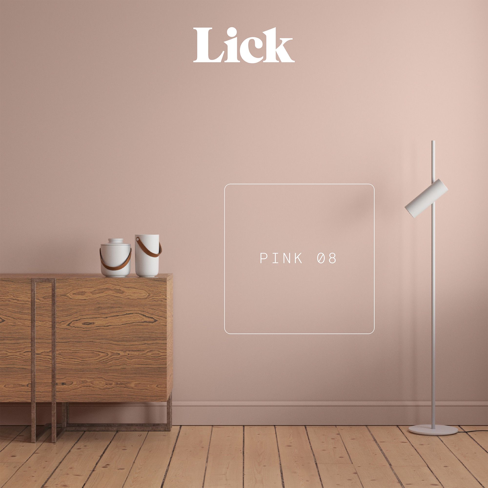 Lick Pink 08 Matt Emulsion paint, 2.5L