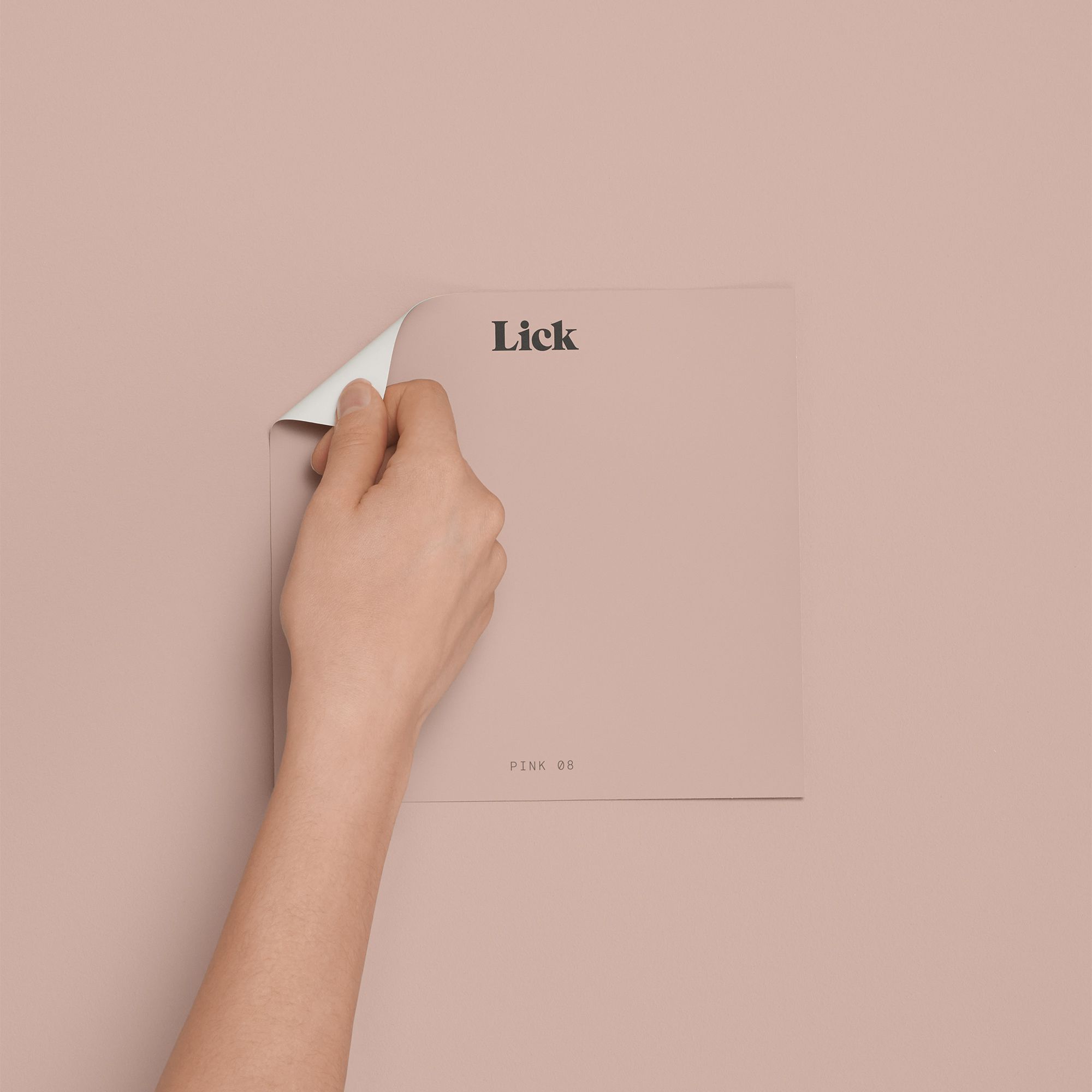 Lick Pink 08 Peel & stick Tester