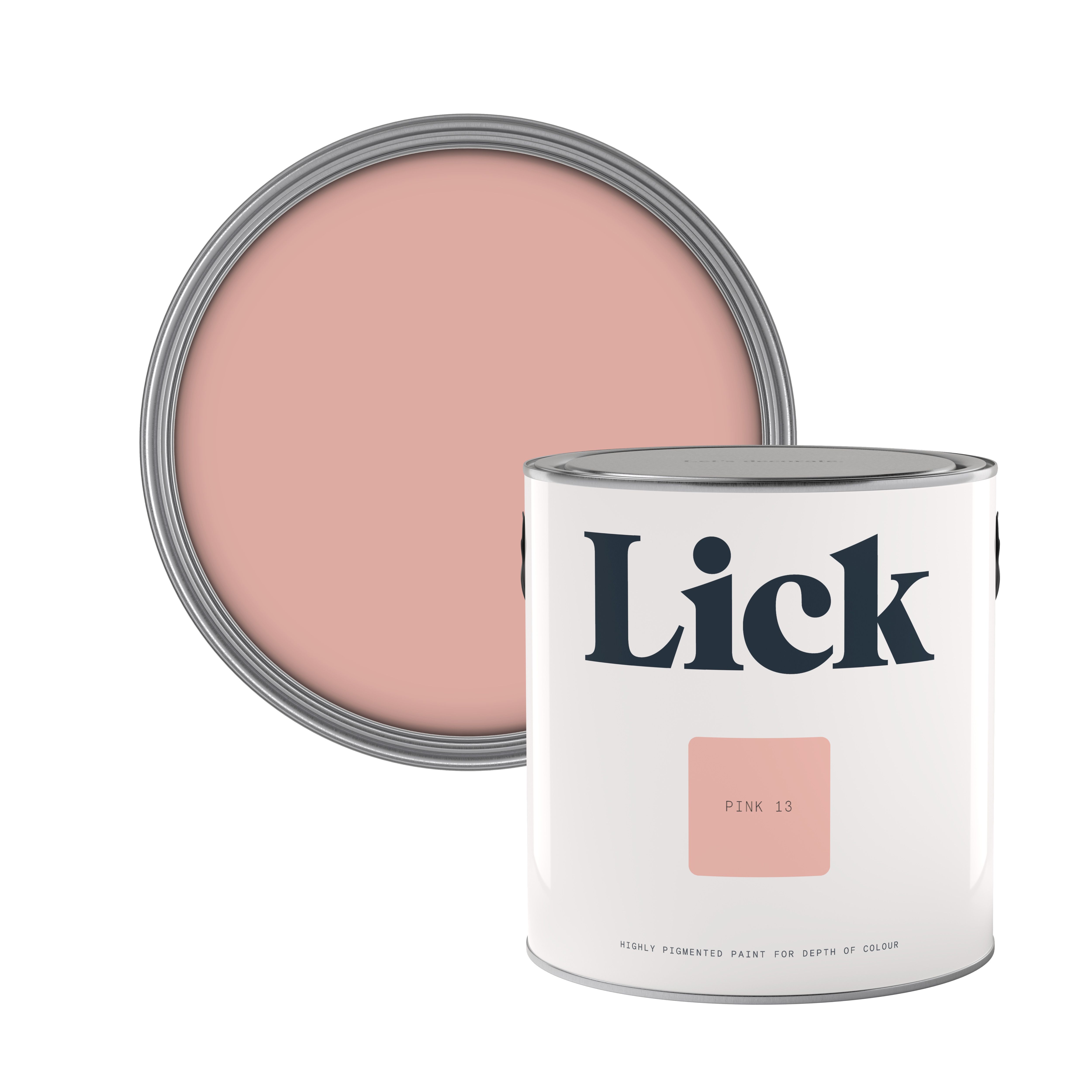 Lick Pink 13 Eggshell Emulsion paint, 2.5L