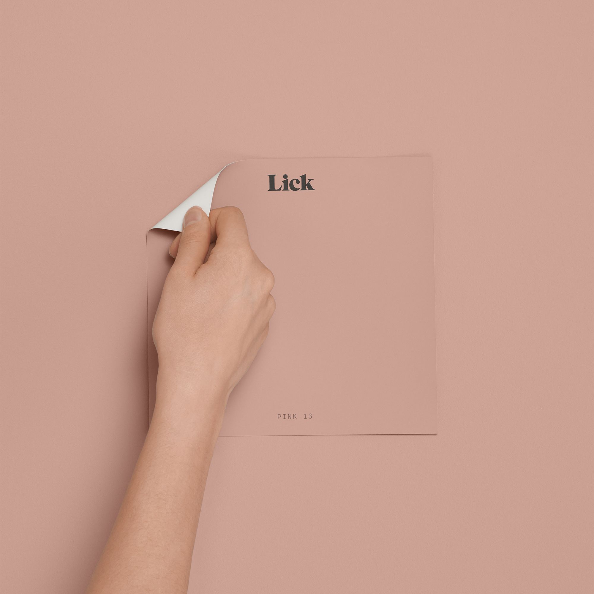 Lick Pink 13 Peel & stick Tester