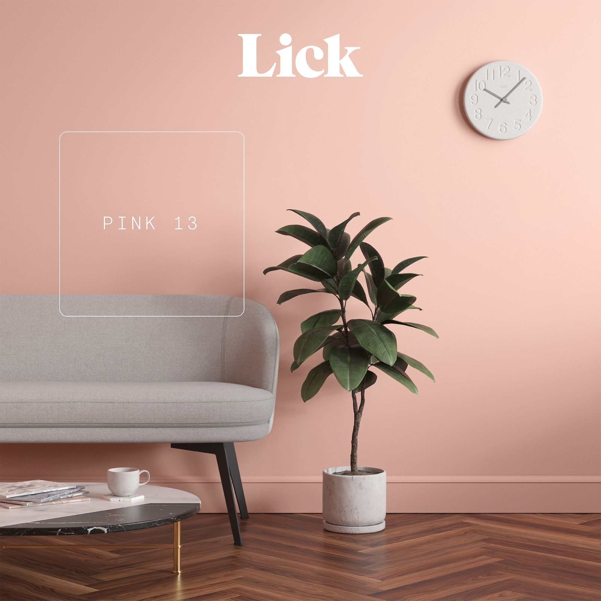 Lick Pink 13 Peel & stick Tester
