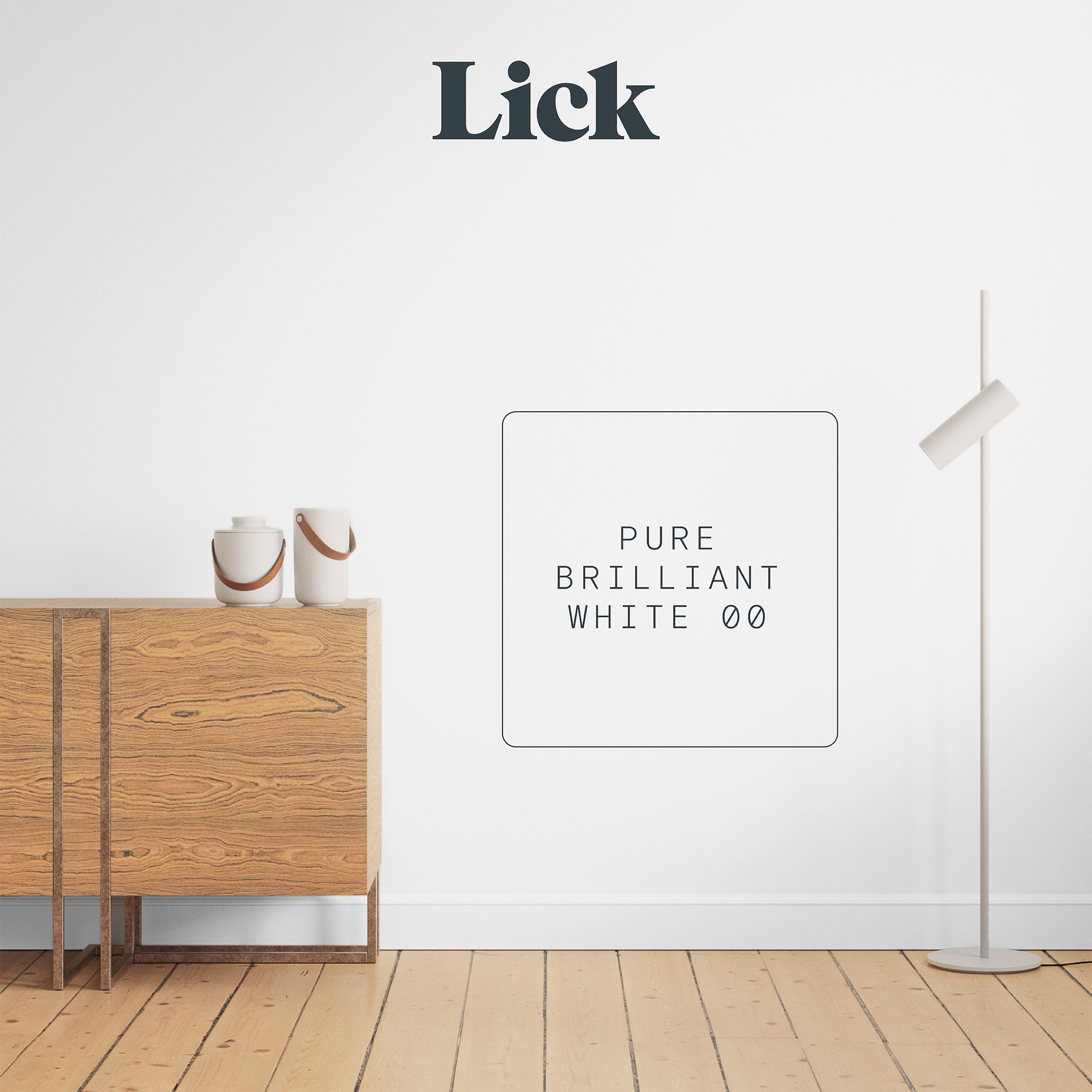 Lick Pure Brilliant White 00 Matt Emulsion paint, 2.5L