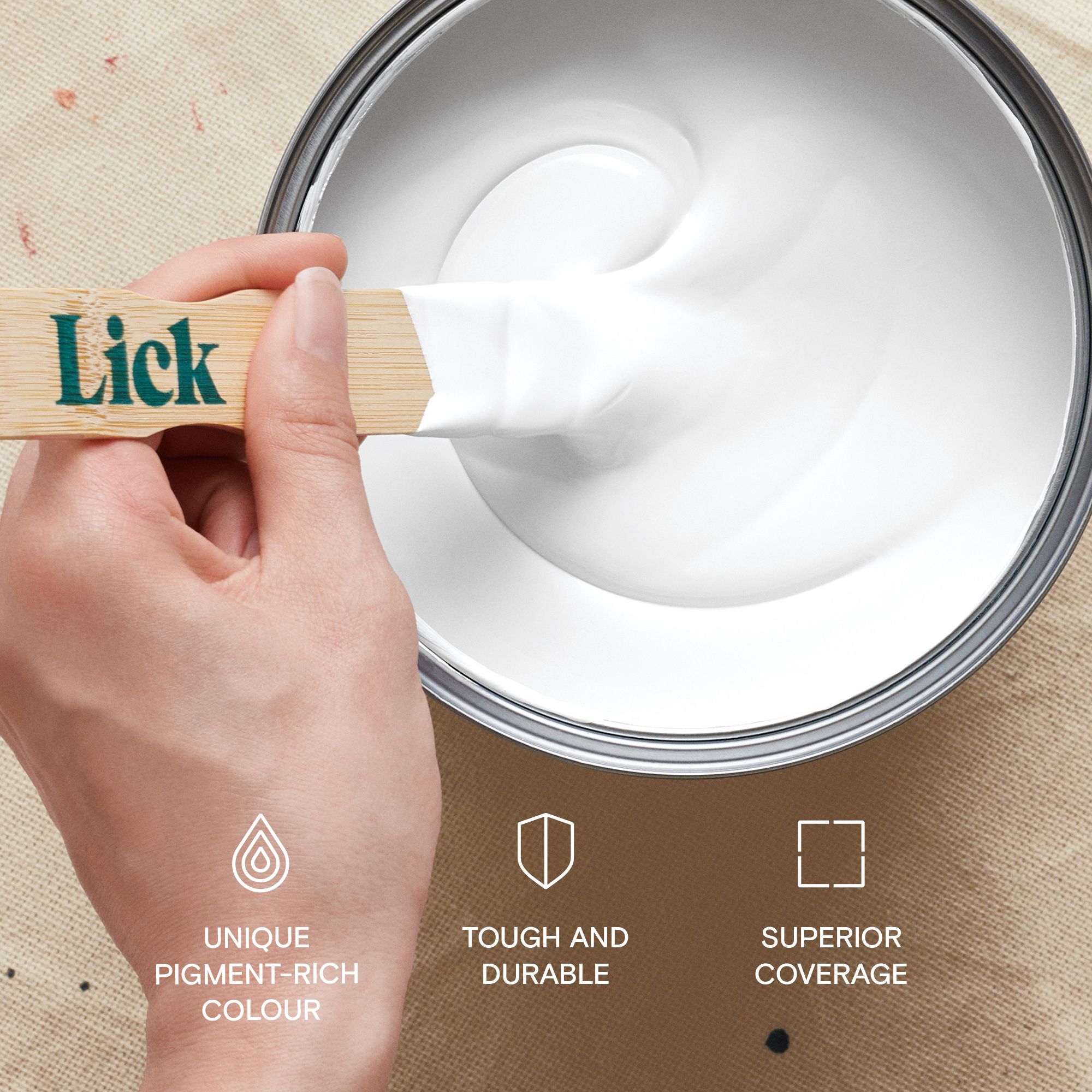 Lick Pure Brilliant White 00 Matt Emulsion paint, 5L