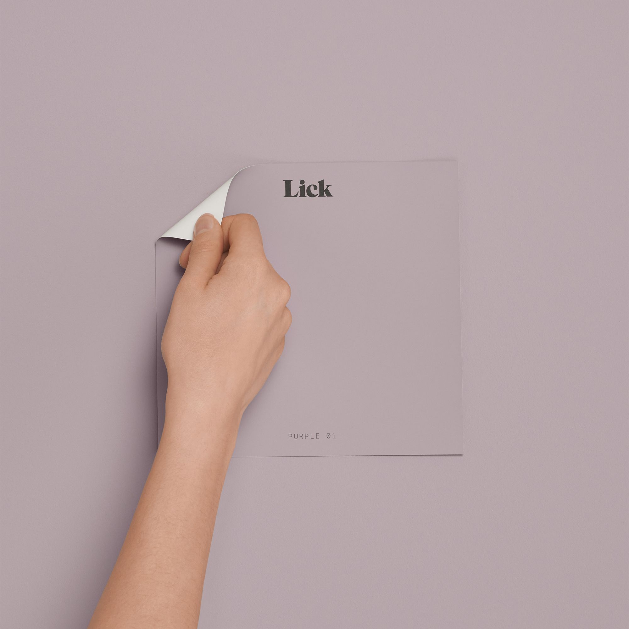 Lick Purple 01 Peel & stick Tester