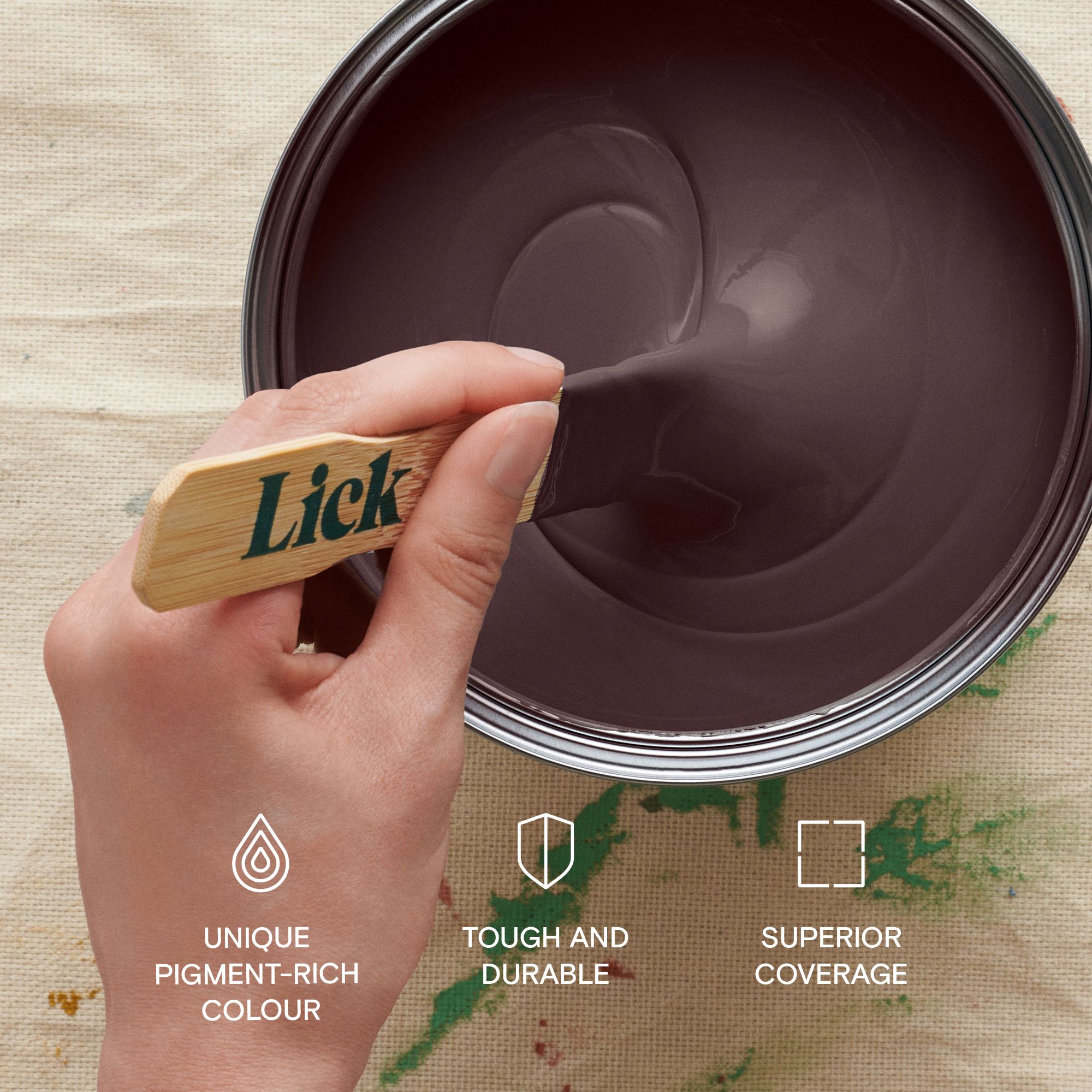 Lick Purple 03 Peel & stick Tester