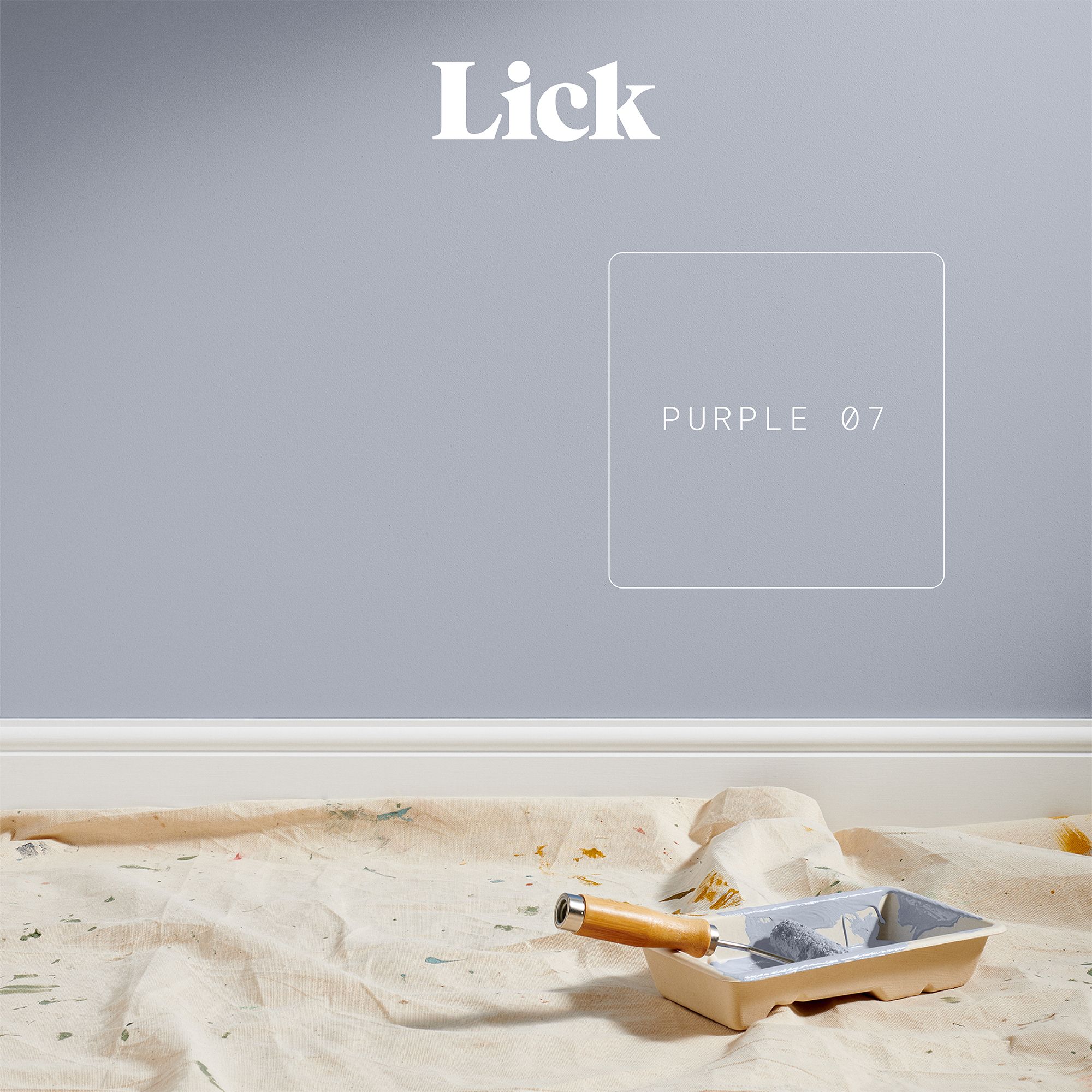 Lick Purple 07 Eggshell Emulsion paint, 2.5L