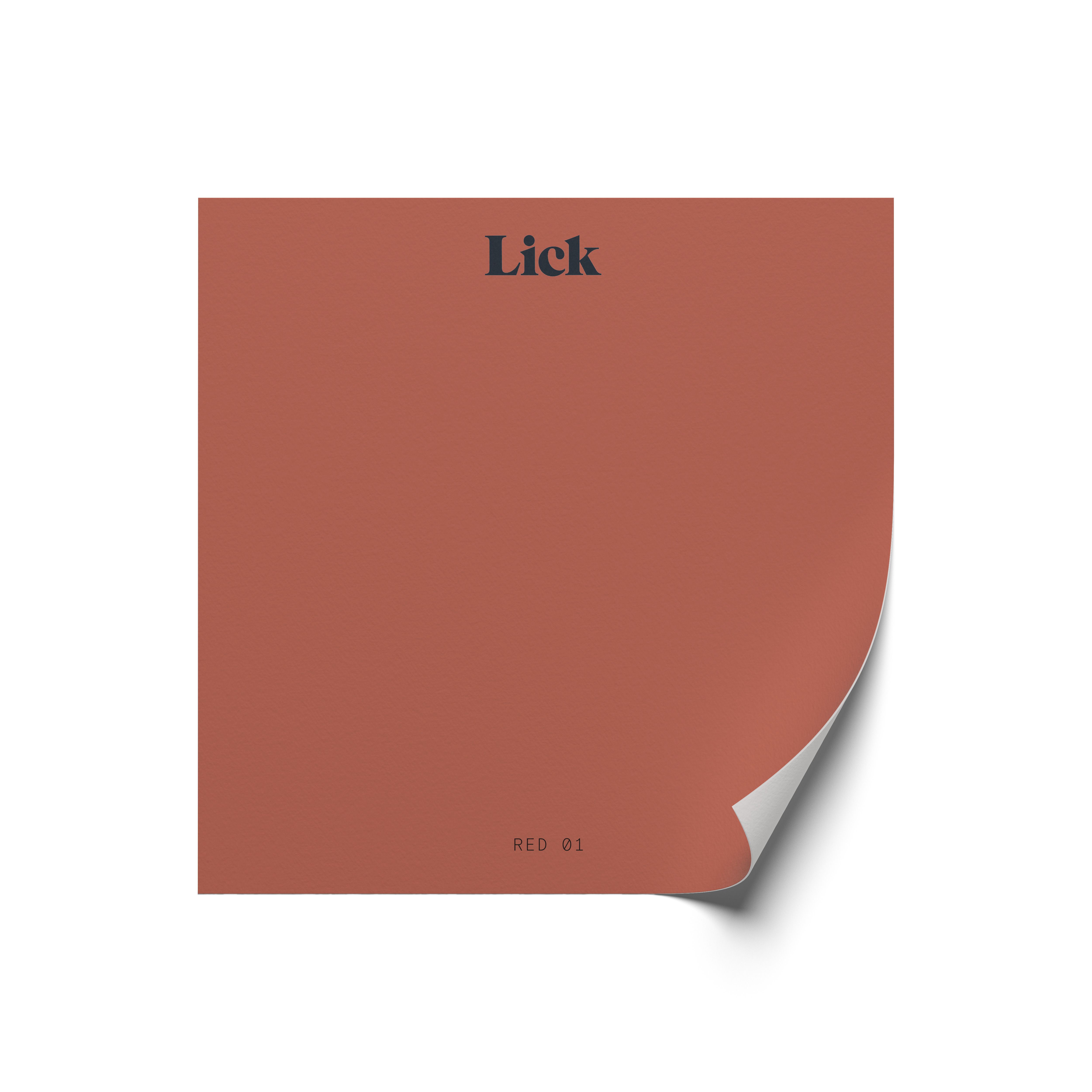 Lick Red 01 Peel & stick Tester