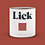 Lick Red 02 Matt Emulsion paint, 2.5L