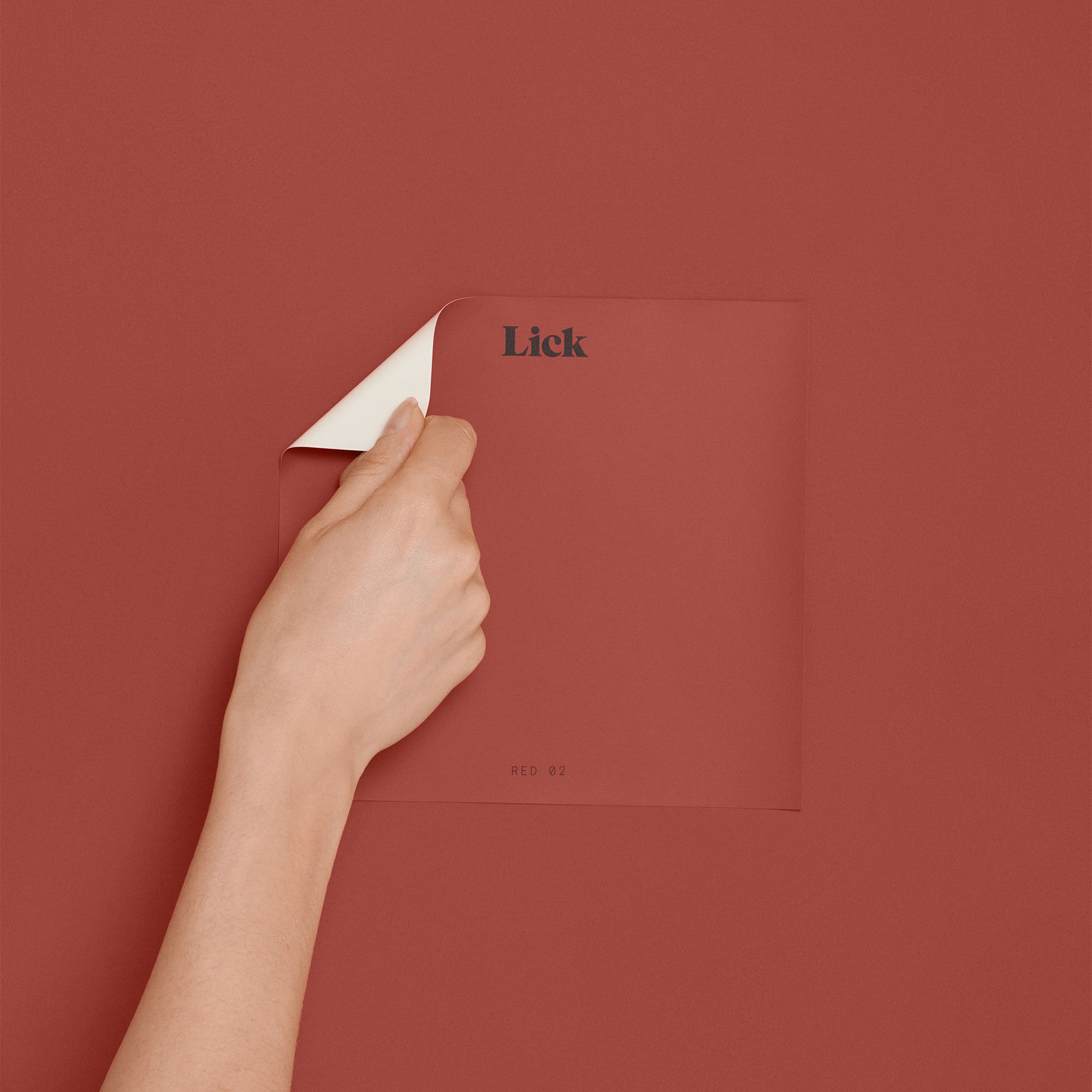 Lick Red 02 Peel & stick Tester