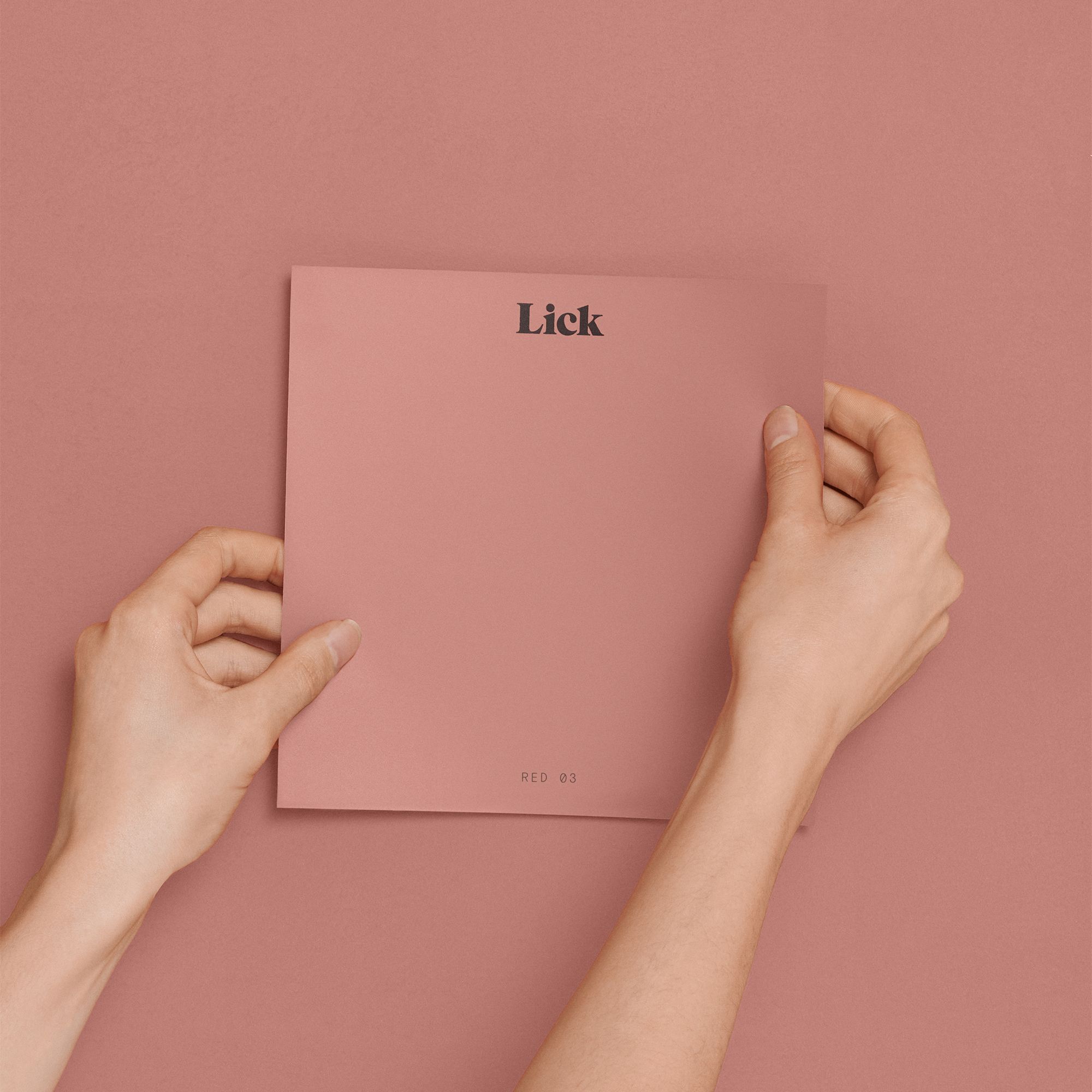 Lick Red 03 Peel & stick Tester