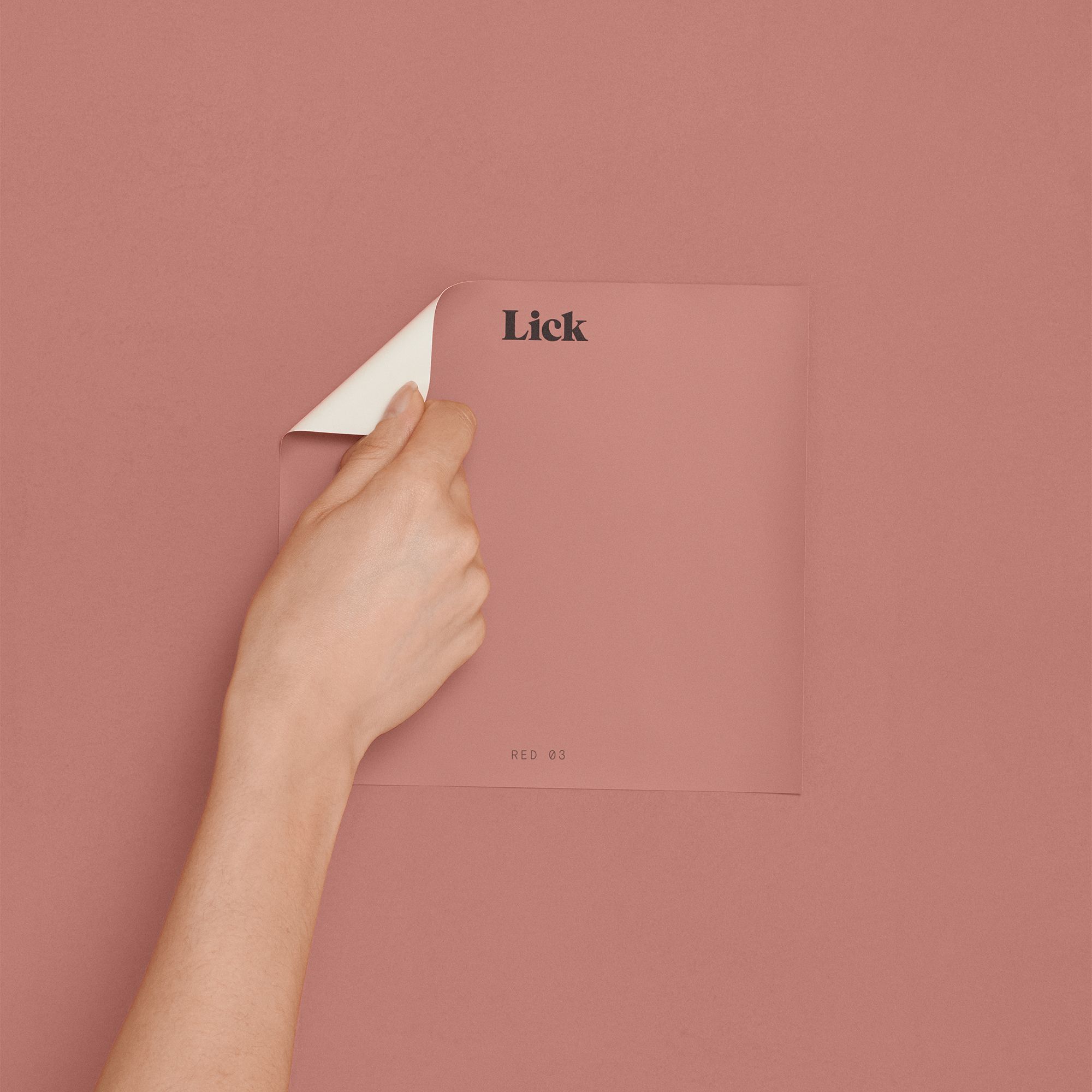 Lick Red 03 Peel & stick Tester