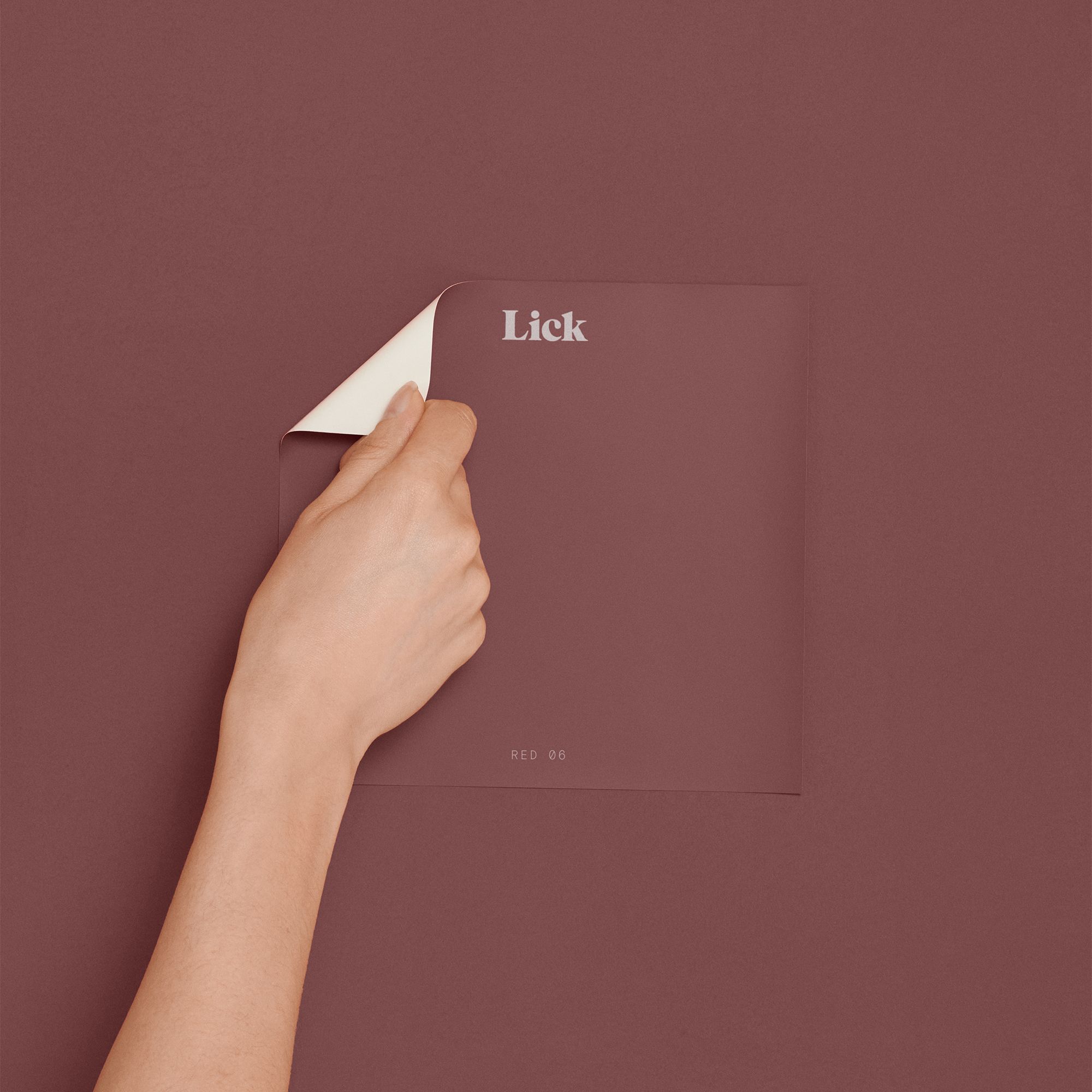 Lick Red 06 Peel & stick Tester